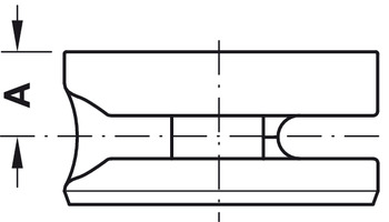 Verbinder & Bodenträger - Verbindergehäuse von Häfele Maxifix | Bohrtiefe: 15,5 mm | Für Holzdicke ab 19 mm