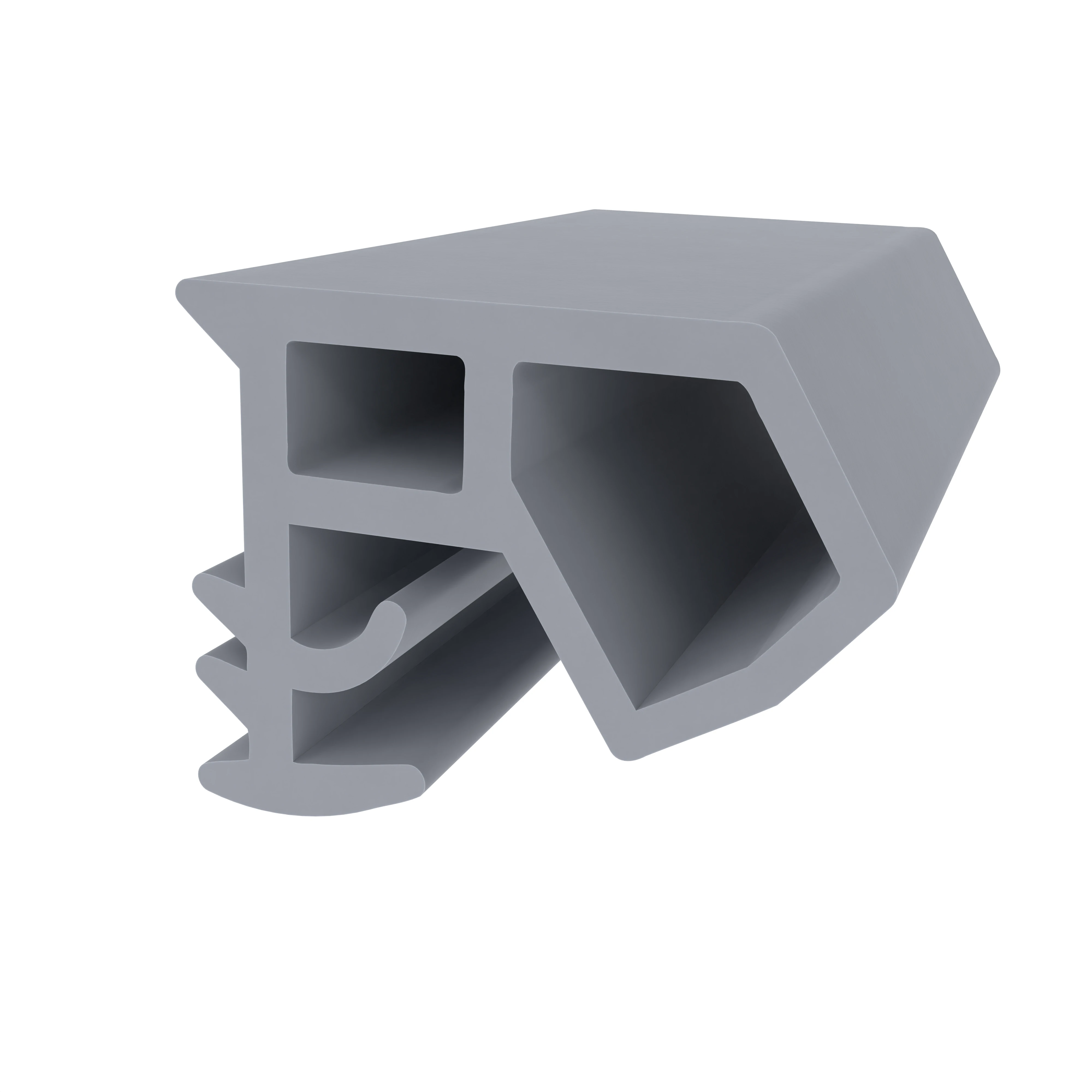 Stahlzargendichtung für seitliche Nut | 15 mm Breite | Farbe: grau Stahlzargendichtung für seitliche Nut | 15 mm Breite | Farbe: grau