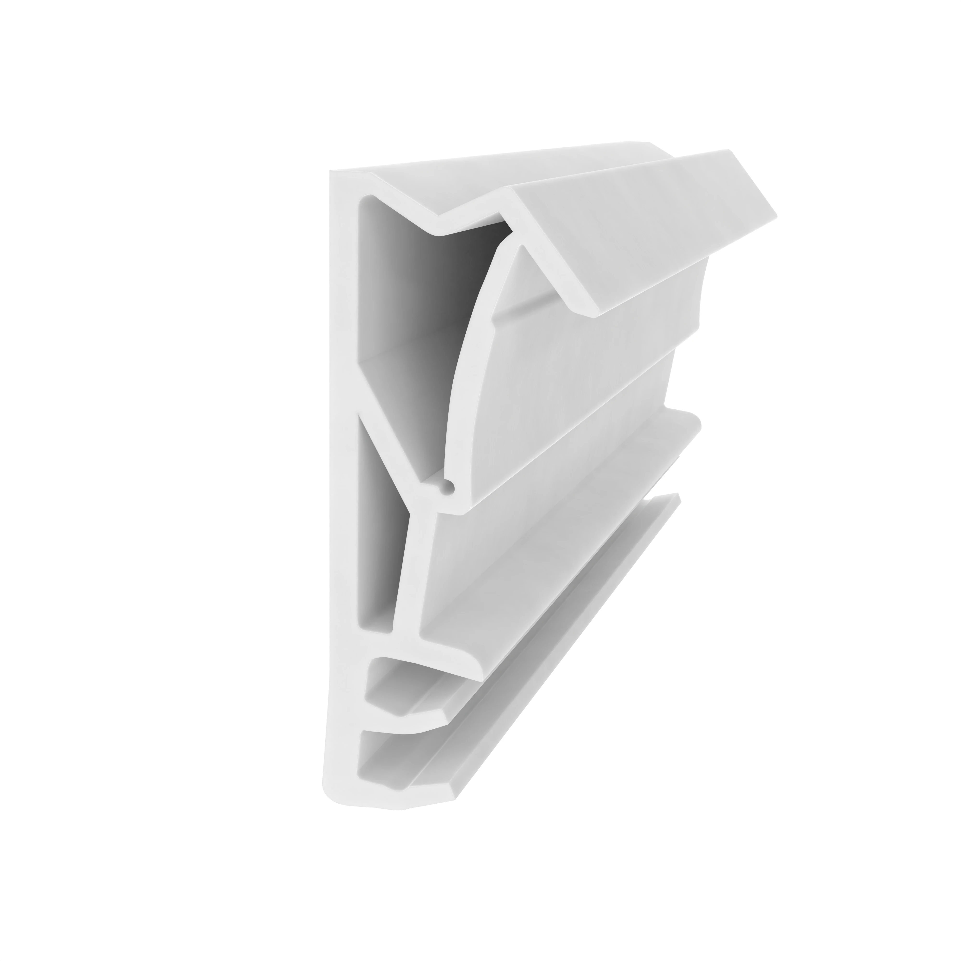 Flügelfalzdichtung für Holzelemente | 18 mm Falzhöhe | Farbe: weiß