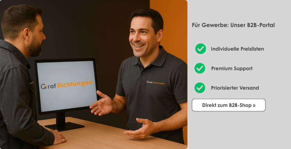 Dichtung Online-Shop von Graf-Dichtungen - B2B-B2C-Banner-Tablet