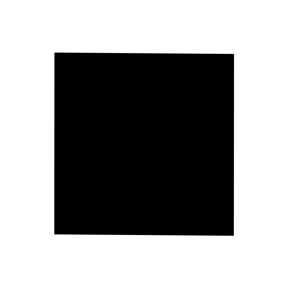 Moosgummi - Moosgummidichtung vierkant | 20 mm Höhe | Farbe: schwarz