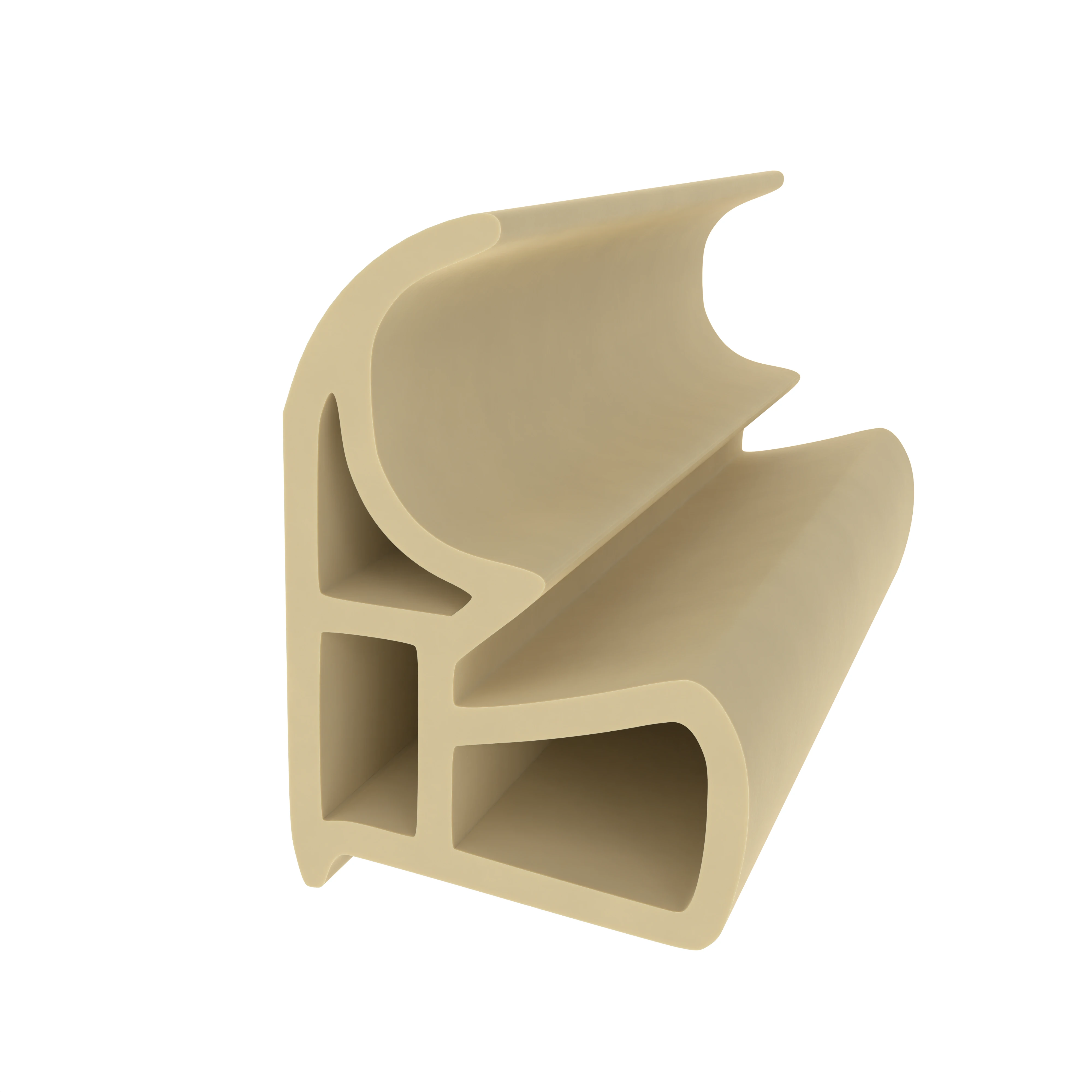 Türrahmen Dichtung - Stahlzargendichtung für Stahlrahmen | 18 mm Höhe | Farbe: beige
