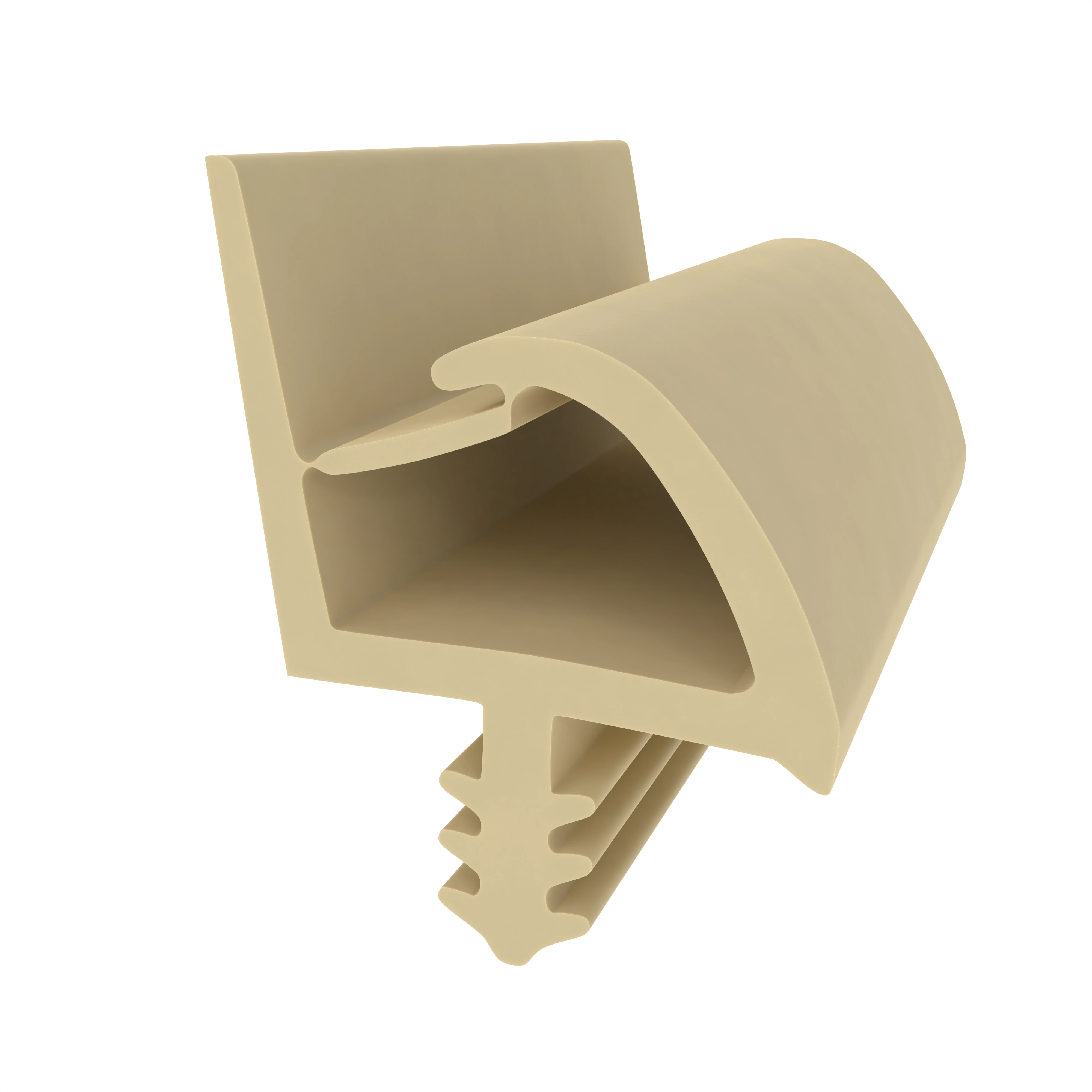 Türrahmen Dichtung - Holzzargendichtung für Haustüren | 11 mm Falzbreite | Farbe: beige