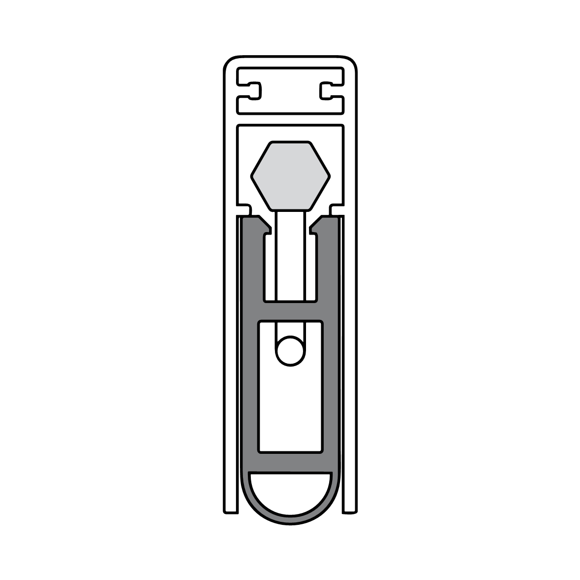 Kältefeind WS | 1208 mm | einseitig auslösbar  (1208 mm)