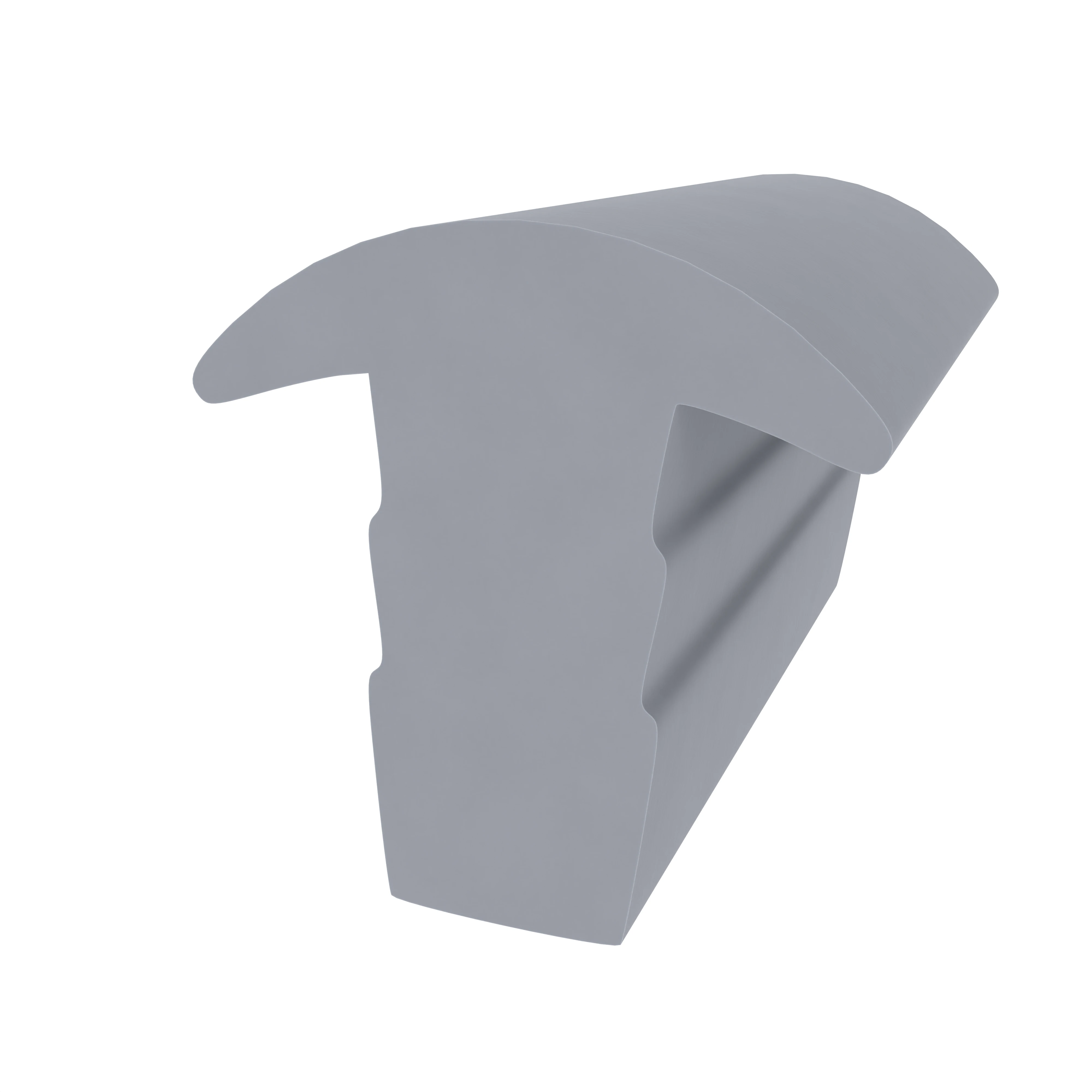 Treppenstufenprofile - Anti-Rutsch Profil für Treppenstufen | Höhe: 10 mm | Farbe: grau
