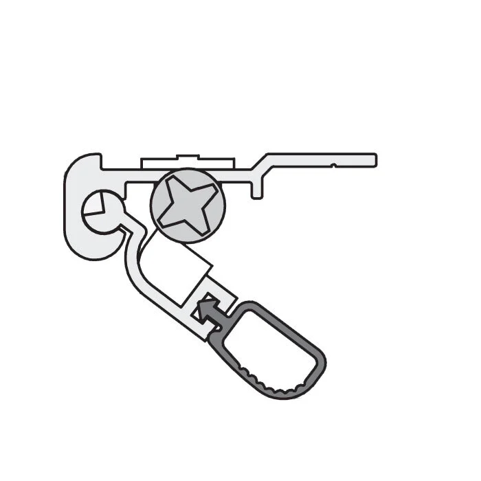 Absenkdichtungen - Luftstopp BD Absenkdichtung von Athmer | Ausführung: DIN Links | Länge: 958 mm