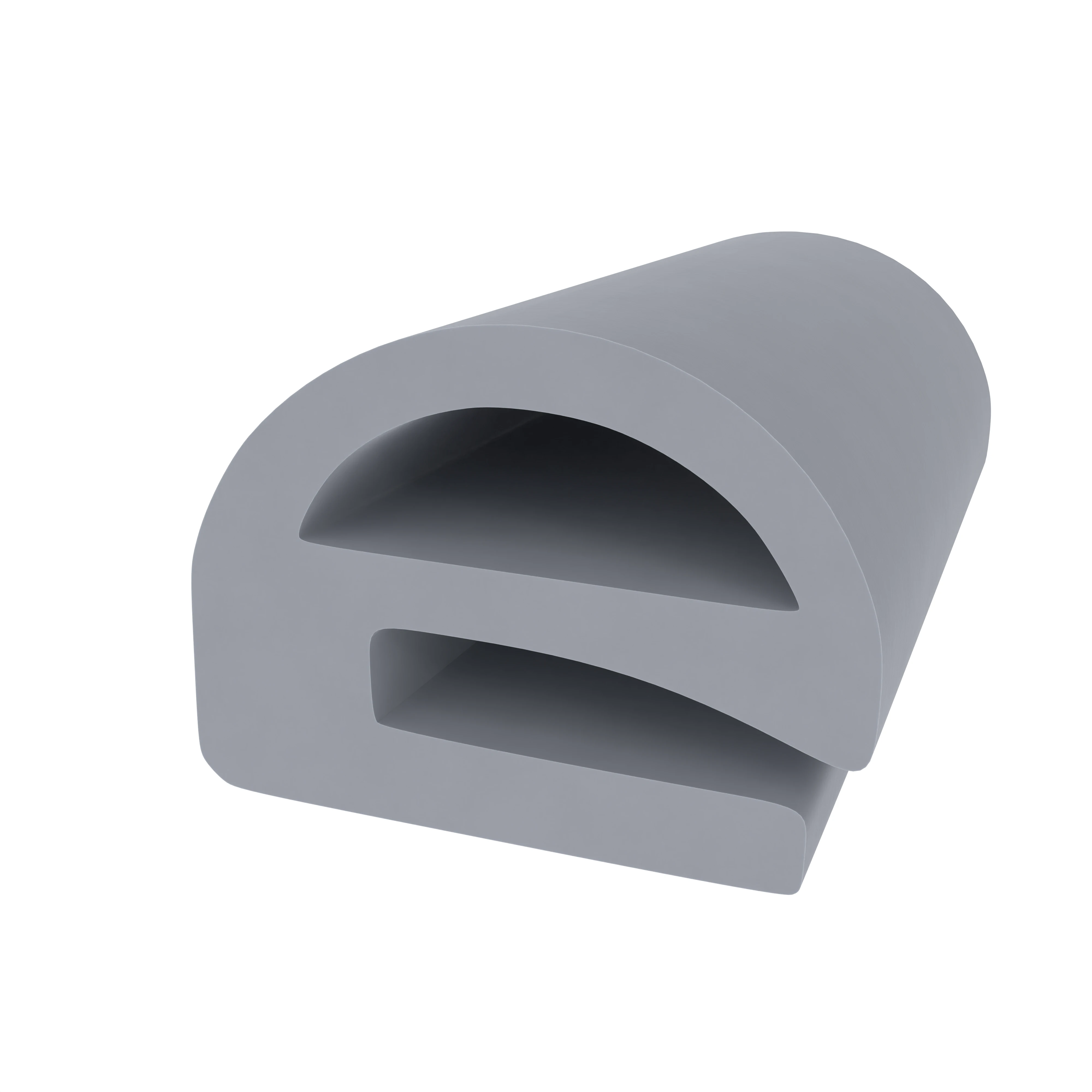 Stahlzargendichtung für Stahltüren | 11 mm Höhe | Farbe: grau