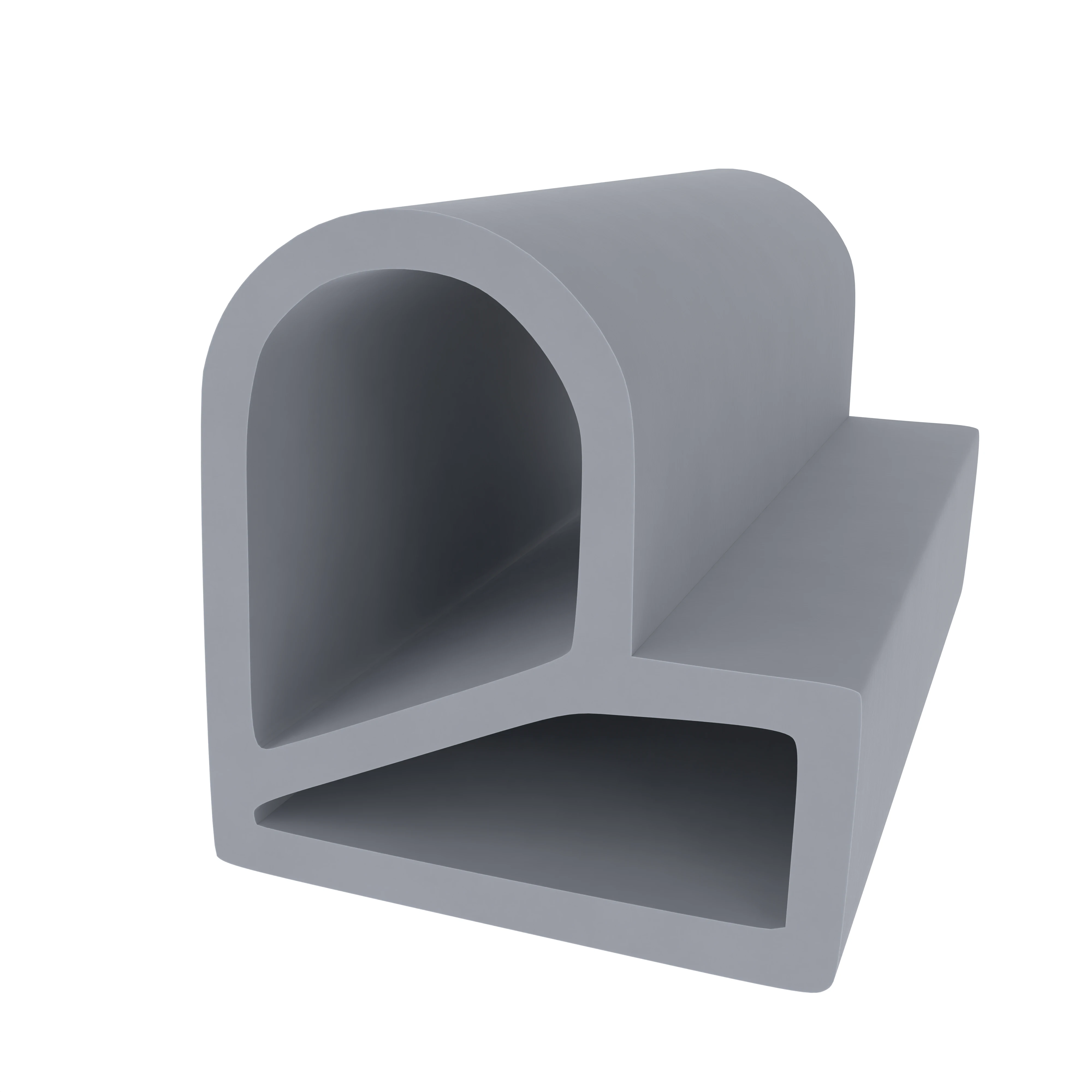 Türrahmen Dichtung - Stahlzargendichtung für Stahlrahmen | 16 mm Breite | Farbe: grau