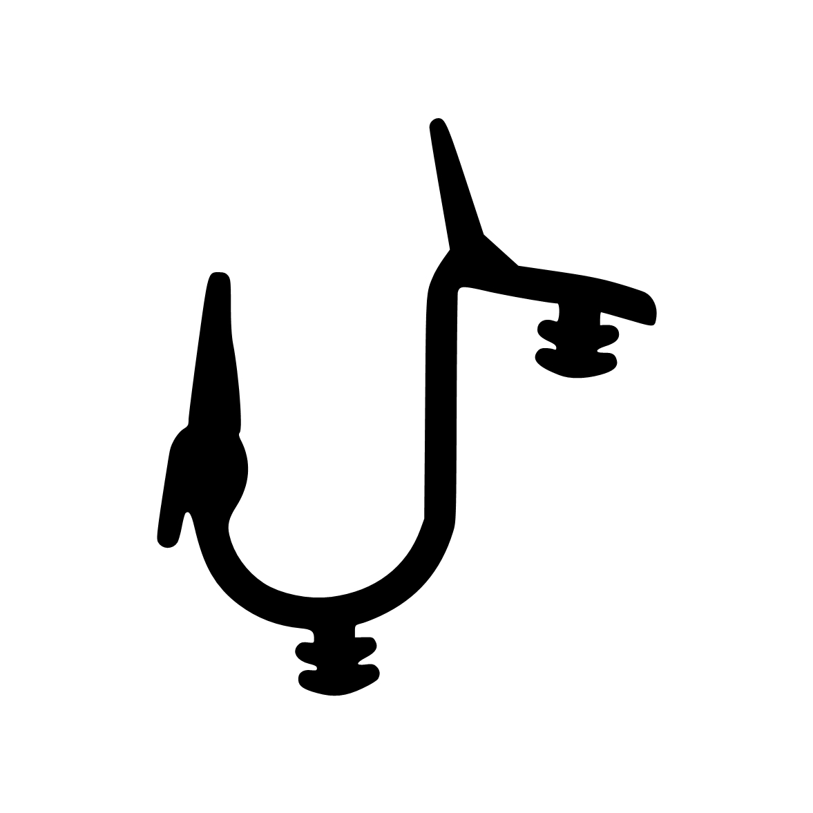 Flügelfalzdichtungen - Holzzargendichtung für Meeth Holztüren | 12 mm Falzbreite | Farbe: schwarz