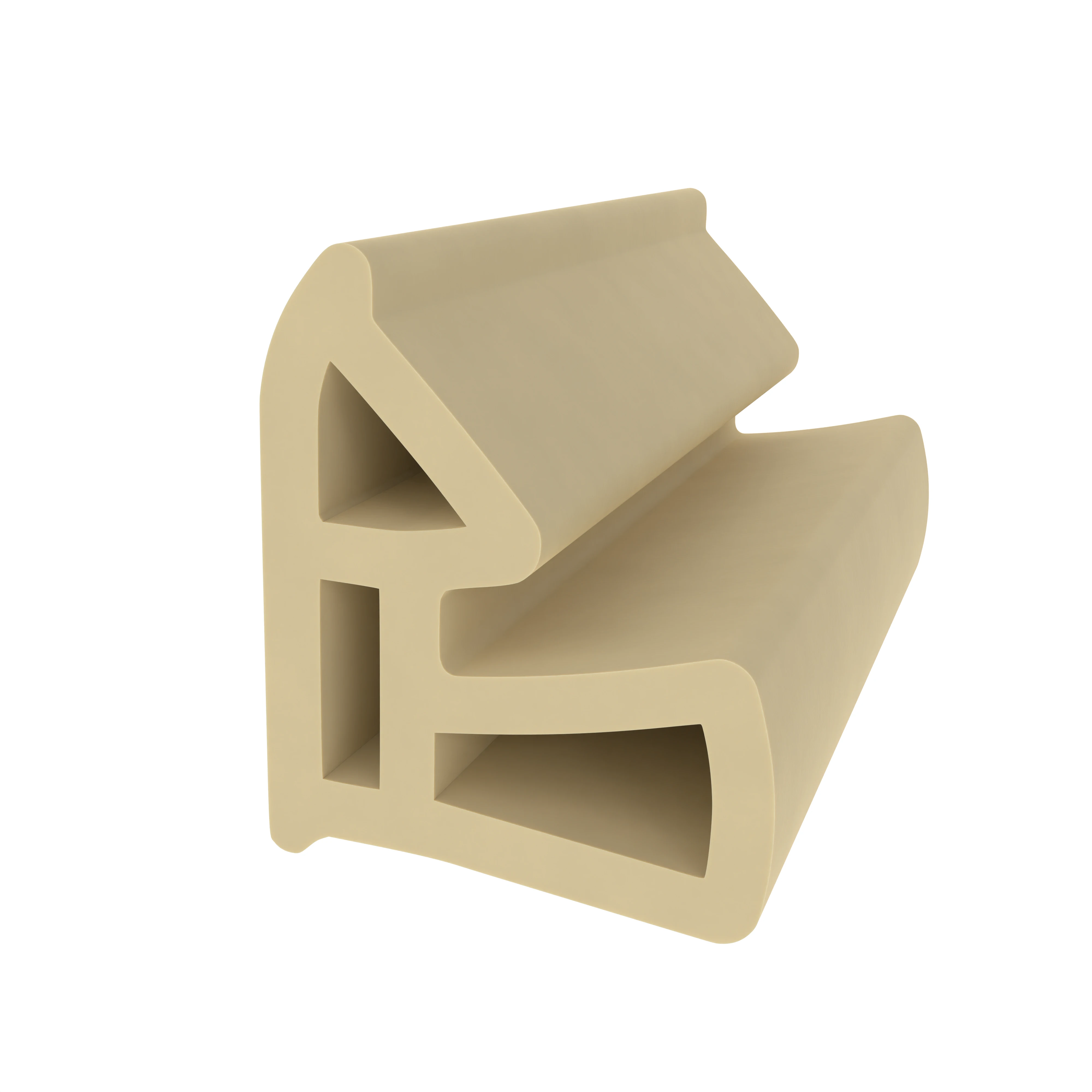 Türrahmen Dichtung - Stahlzargendichtung für Stahltüren | 15 mm Höhe | Farbe: beige