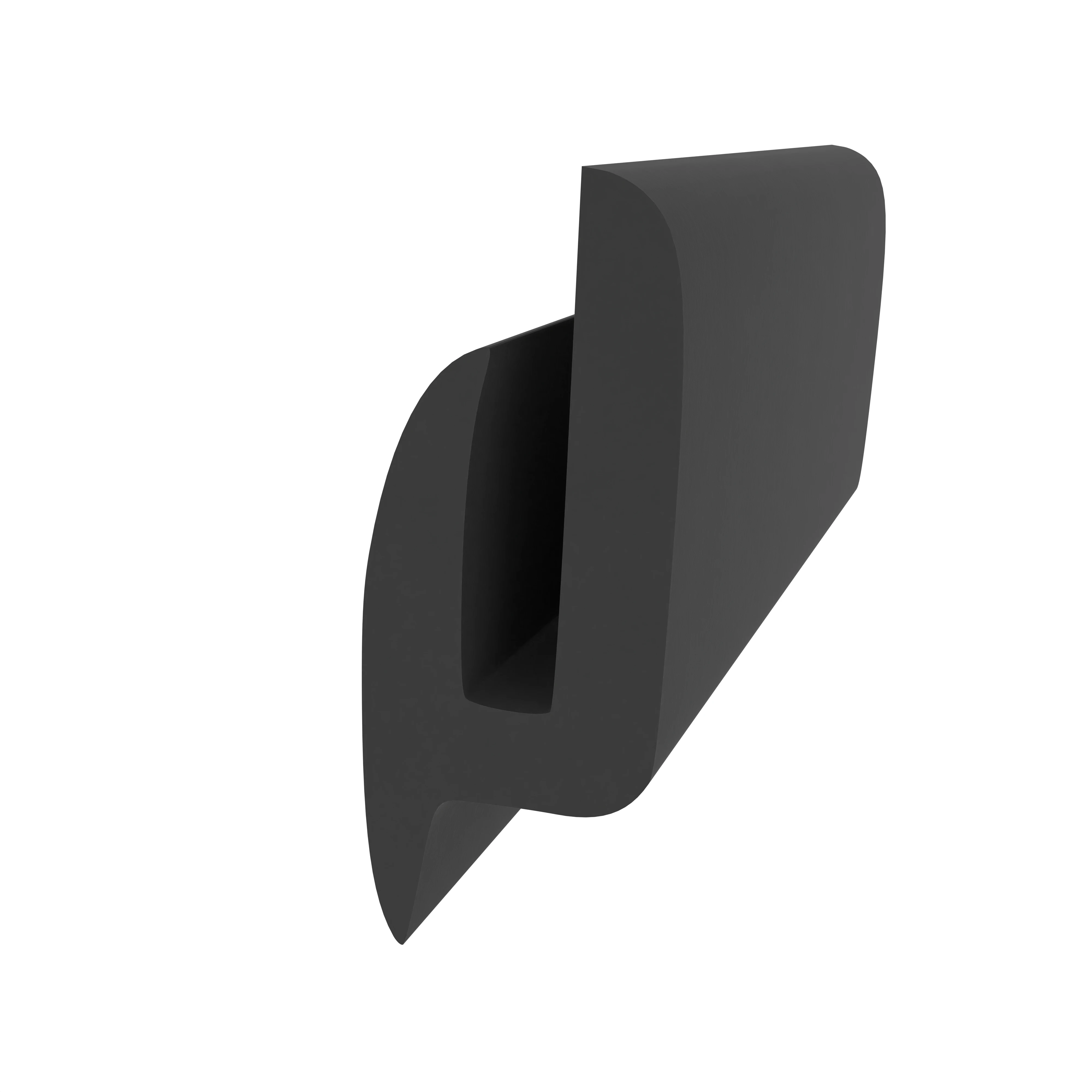 U-Profil in schwarz