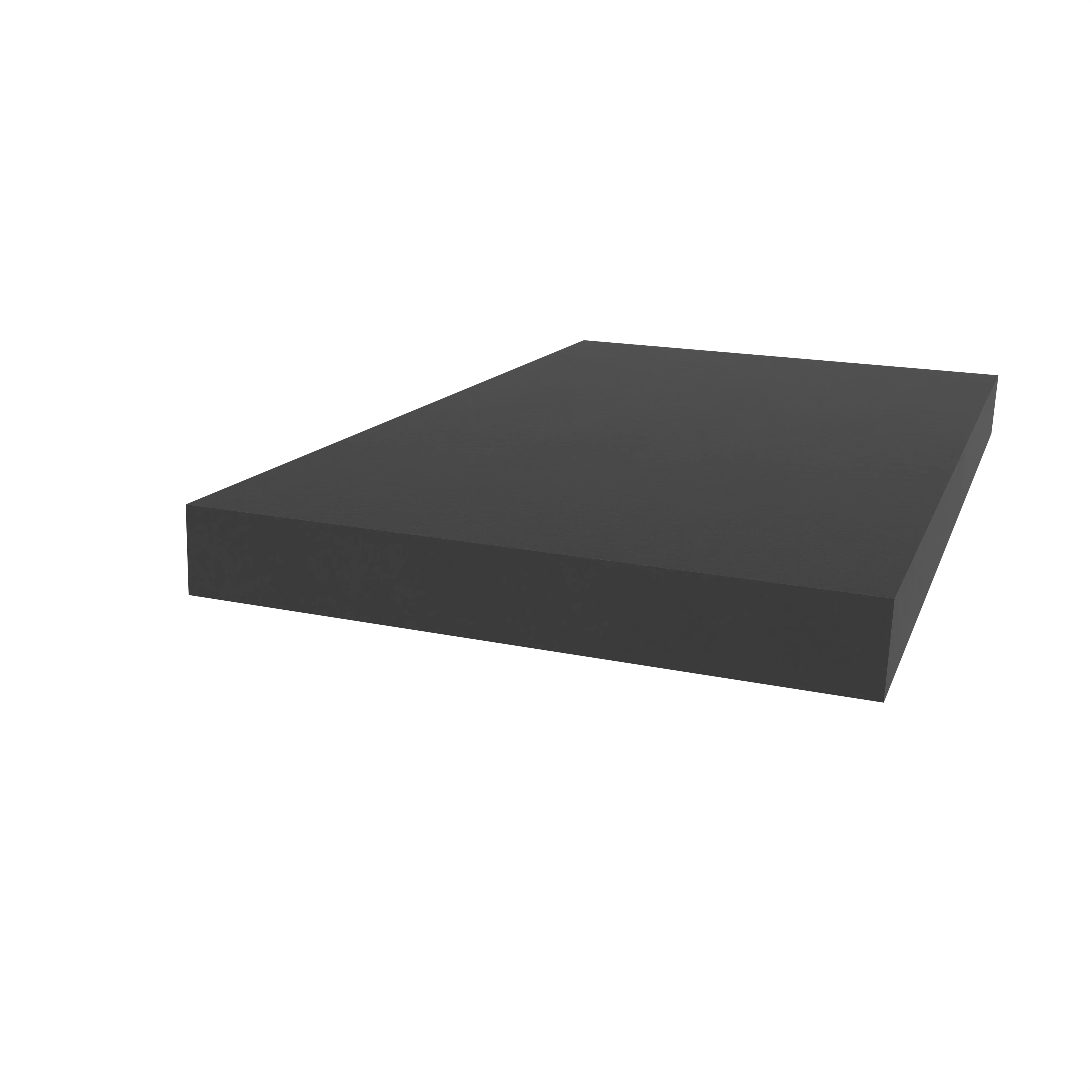 Moosgummi - Moosgummidichtung vierkant | 40 mm Breite | Farbe: schwarz