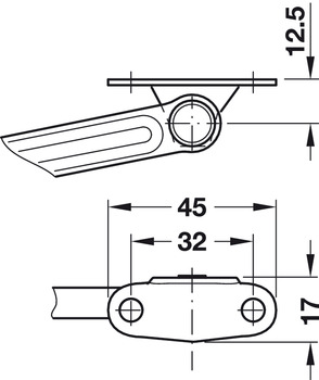 Beschläge - Innensechskantschlüssel | Schlüsselweite: 10 mm | Farbe: Grau