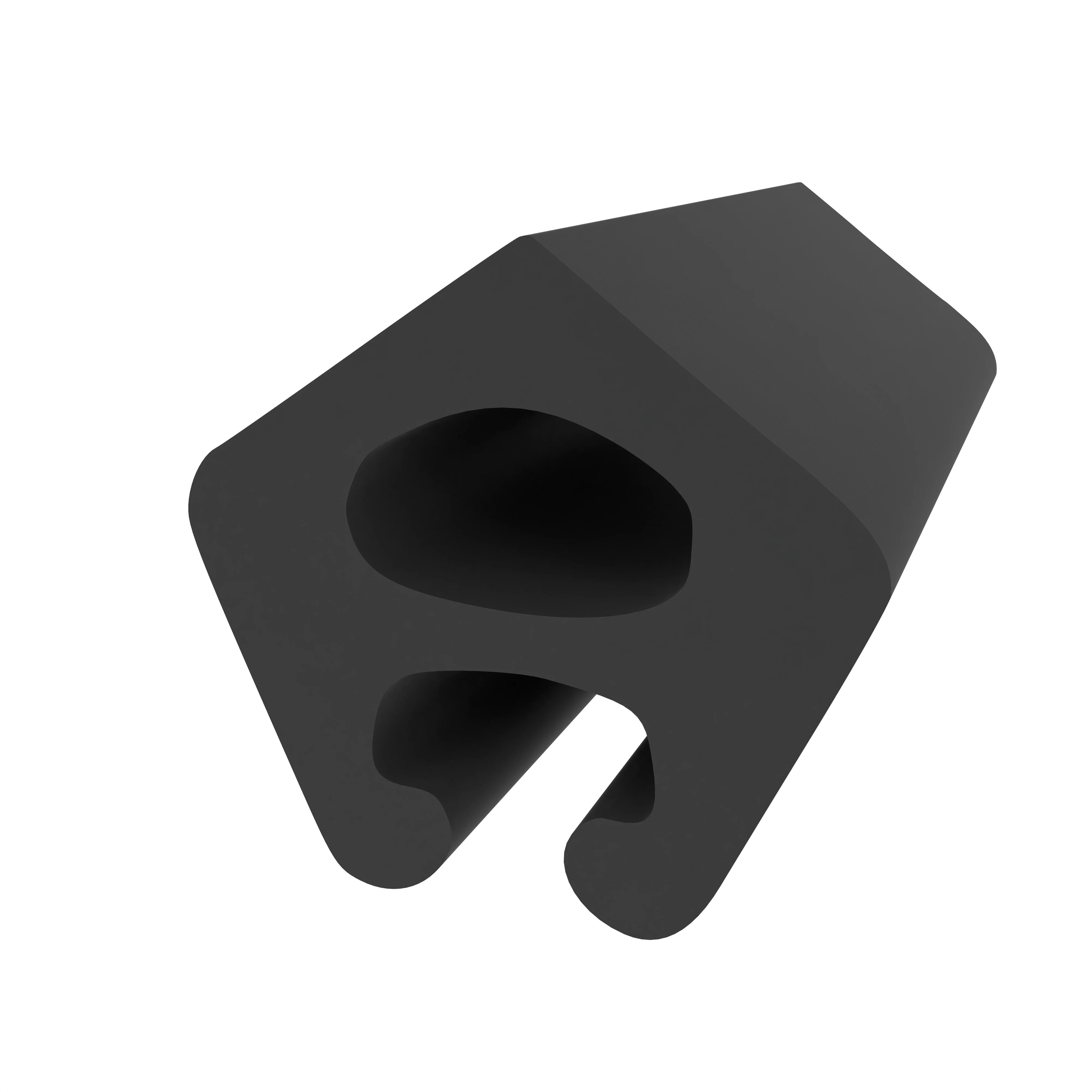 Verglasungsdichtung für Fenster | 9 mm Höhe | Farbe: schwarz Verglasungsdichtung für Fenster | 9 mm Höhe | Farbe: schwarz