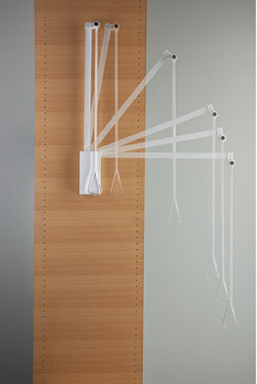 Wohnraumlösungen - Garderobenlift  für Schränke | Ausführung: mit integrierter Dämpfung  | Breite: 560 - 950 mm