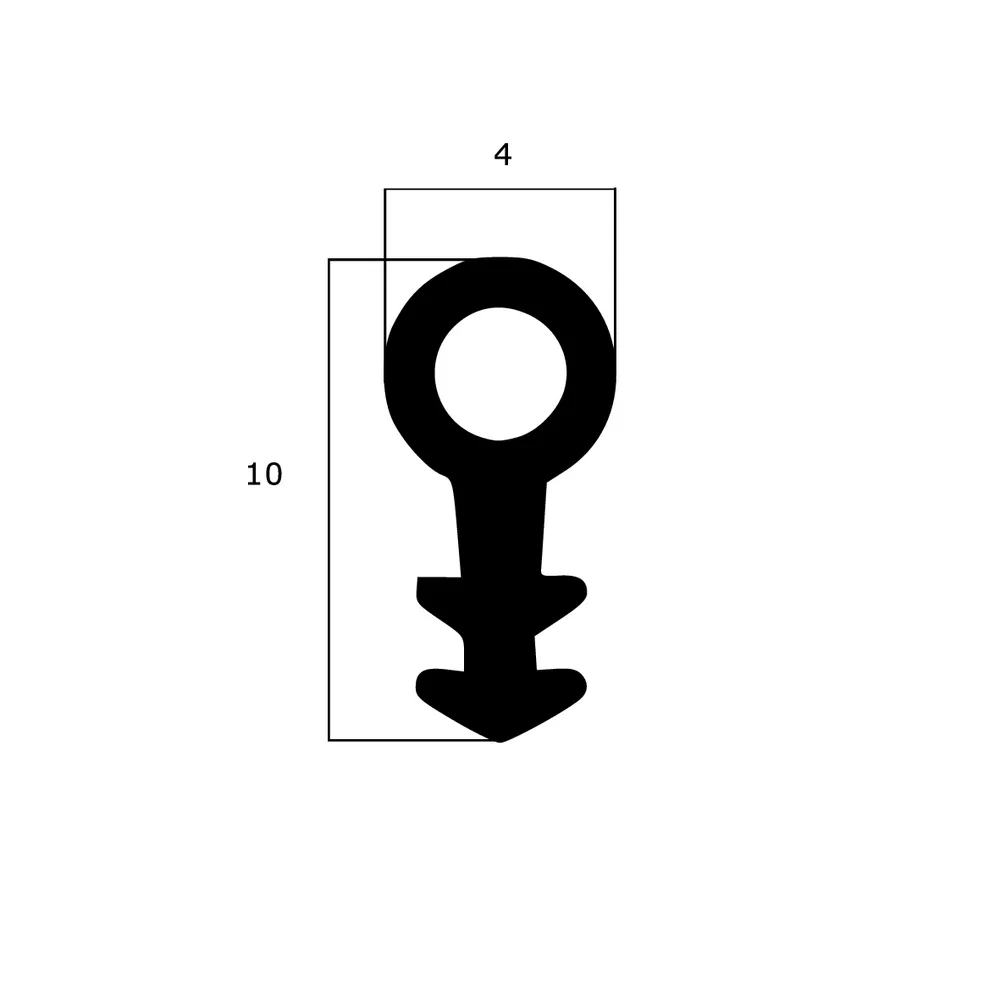 Türrahmen Dichtung - Holzzargendichtung für Zimmertüren | 3 mm Nutbreite | Farbe: grau