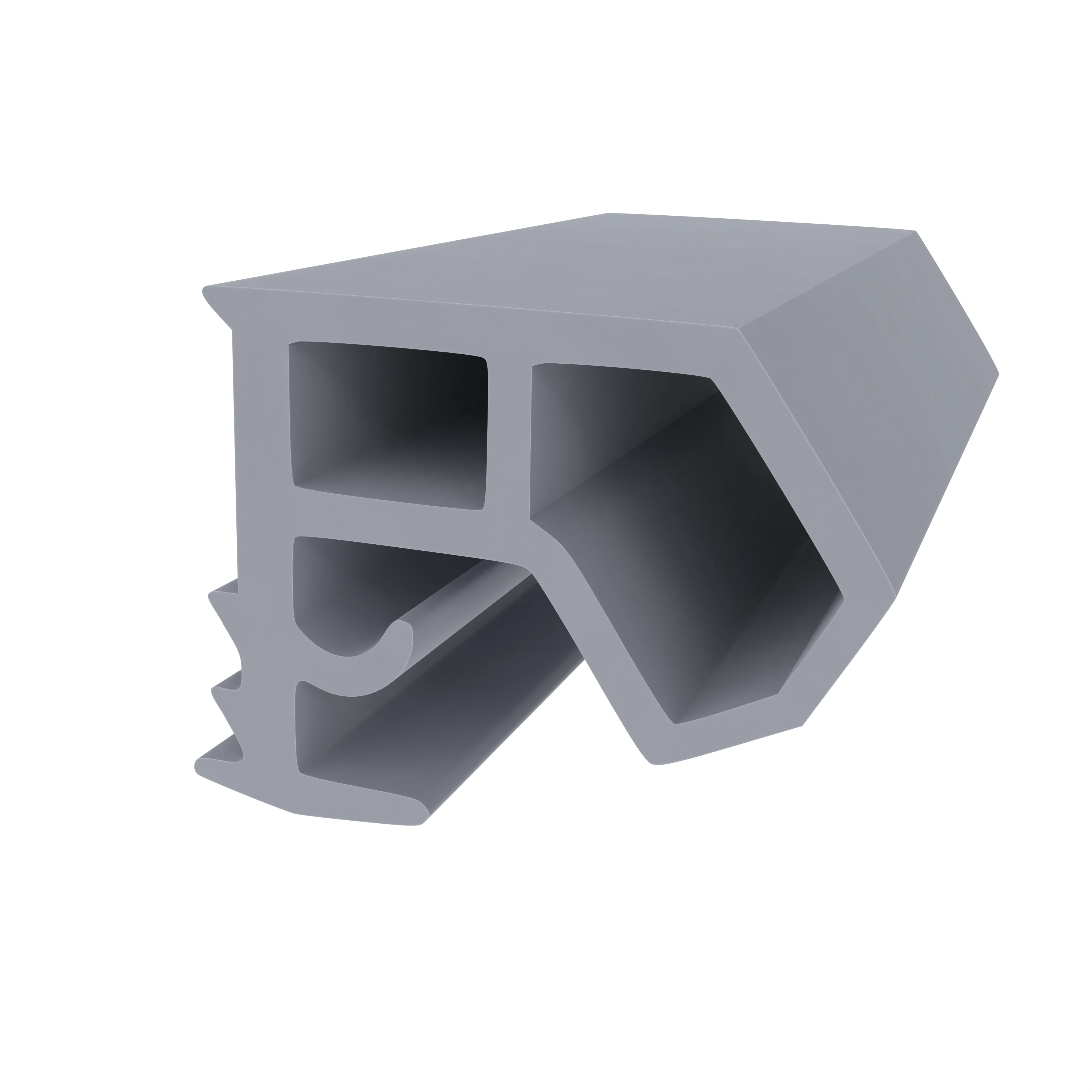 Stahlzargendichtung für Metalltüren | 15 mm Höhe | Farbe: grau Stahlzargendichtung für Metalltüren | 15 mm Höhe | Farbe: grau