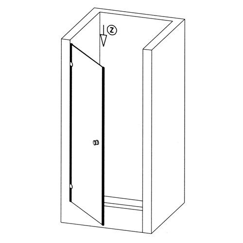 Dusch-Streifendichtung | Glasstärke: 6 - 8 mm | Farbe: transparent