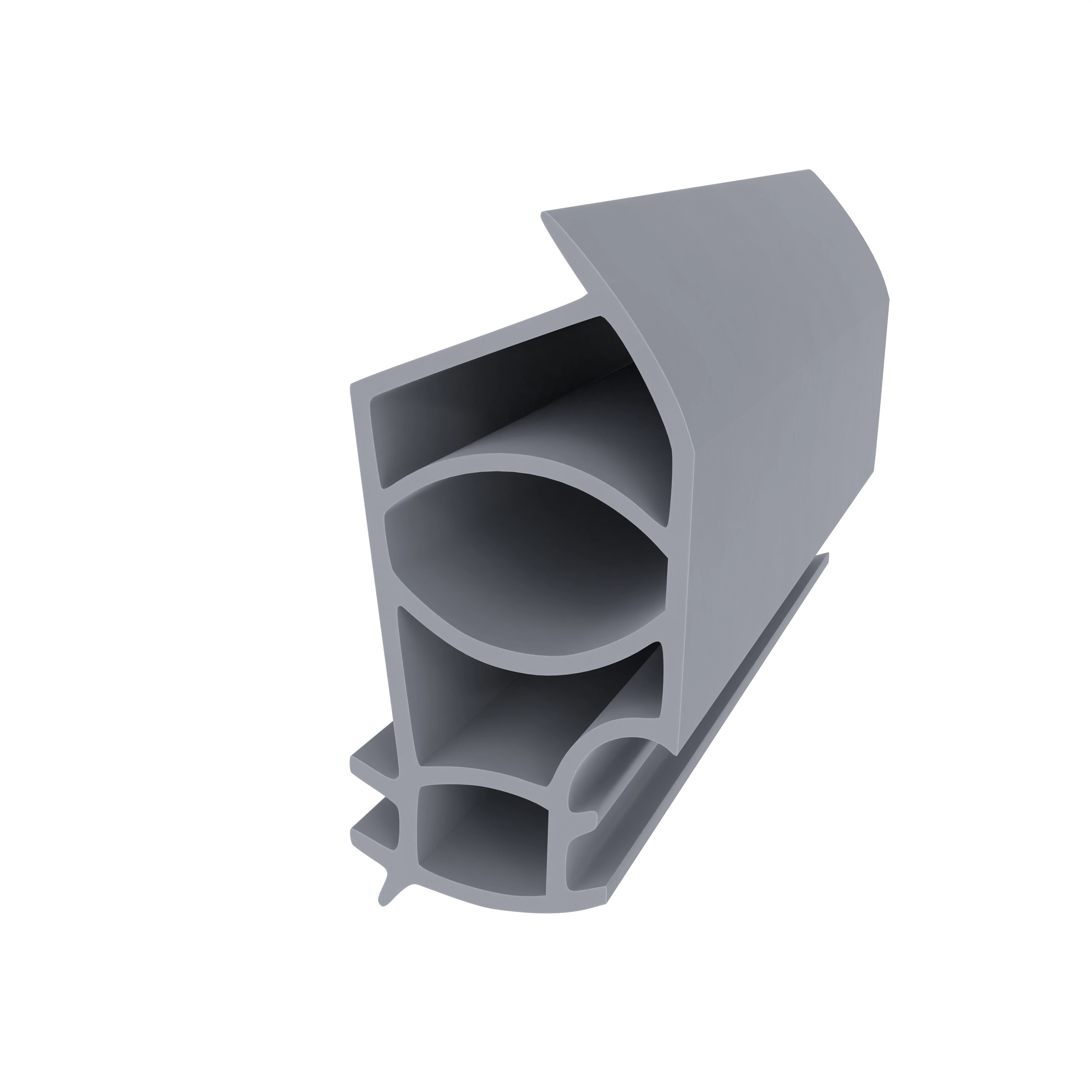 Stahlzargendichtung für Stahlrahmen | 13,5 mm Breite | Farbe: grau 