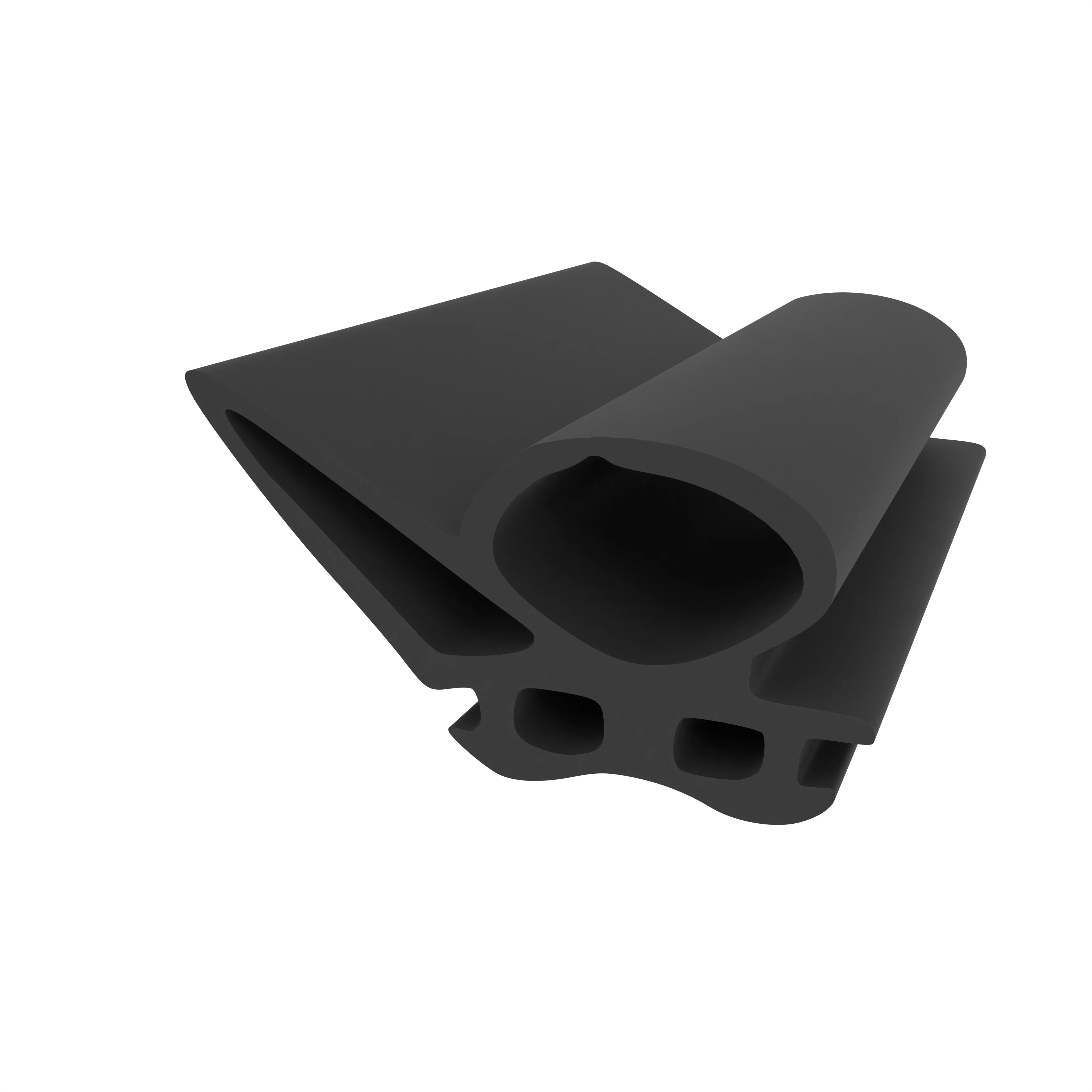 Türrahmen Dichtung - Stahlzargendichtung für Hörmann Stahlzargen | 25 mm Breite | Farbe: schwarz