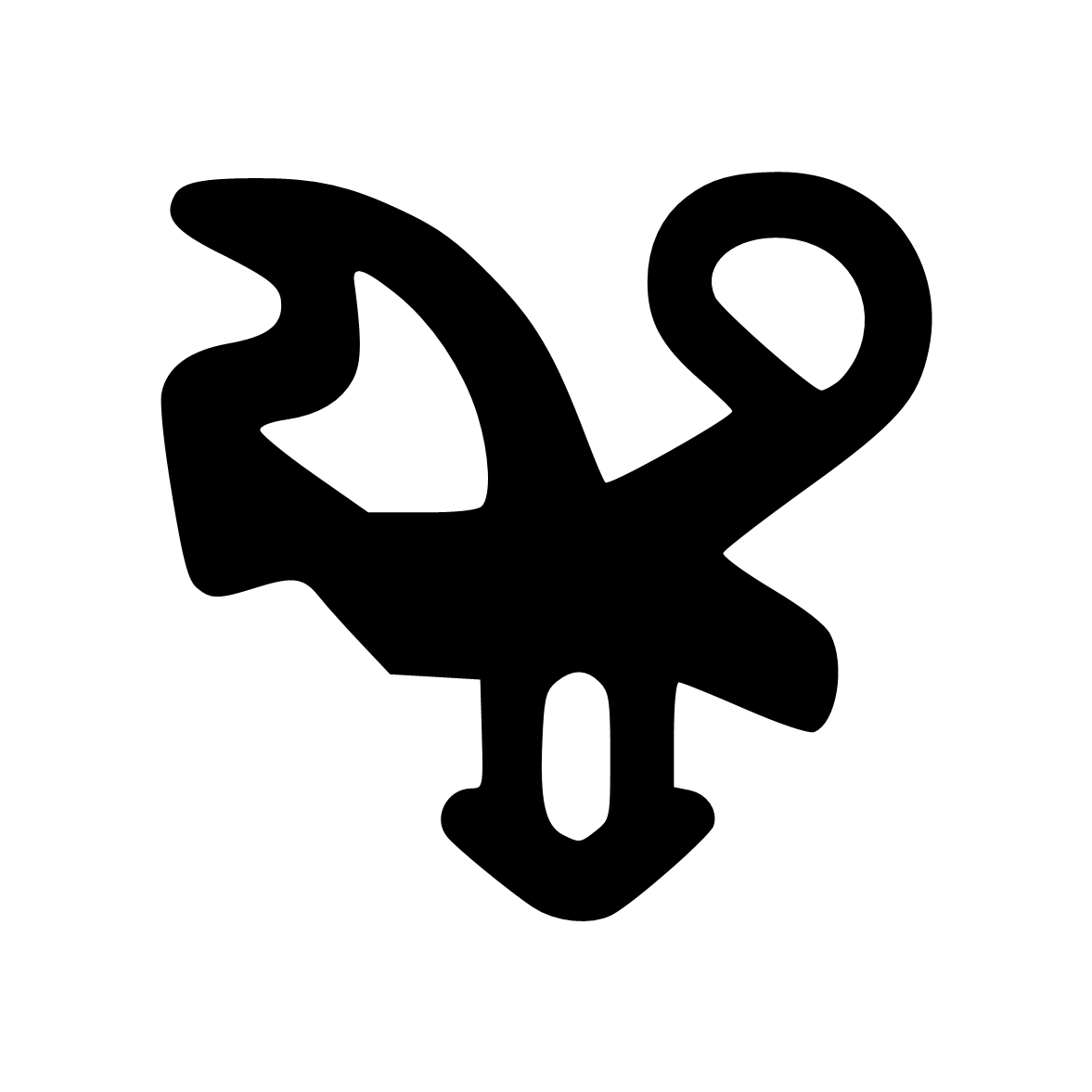 Lippendichtungen - Anschlagdichtung mit Schlauch | 12 mm Höhe | Farbe: schwarz