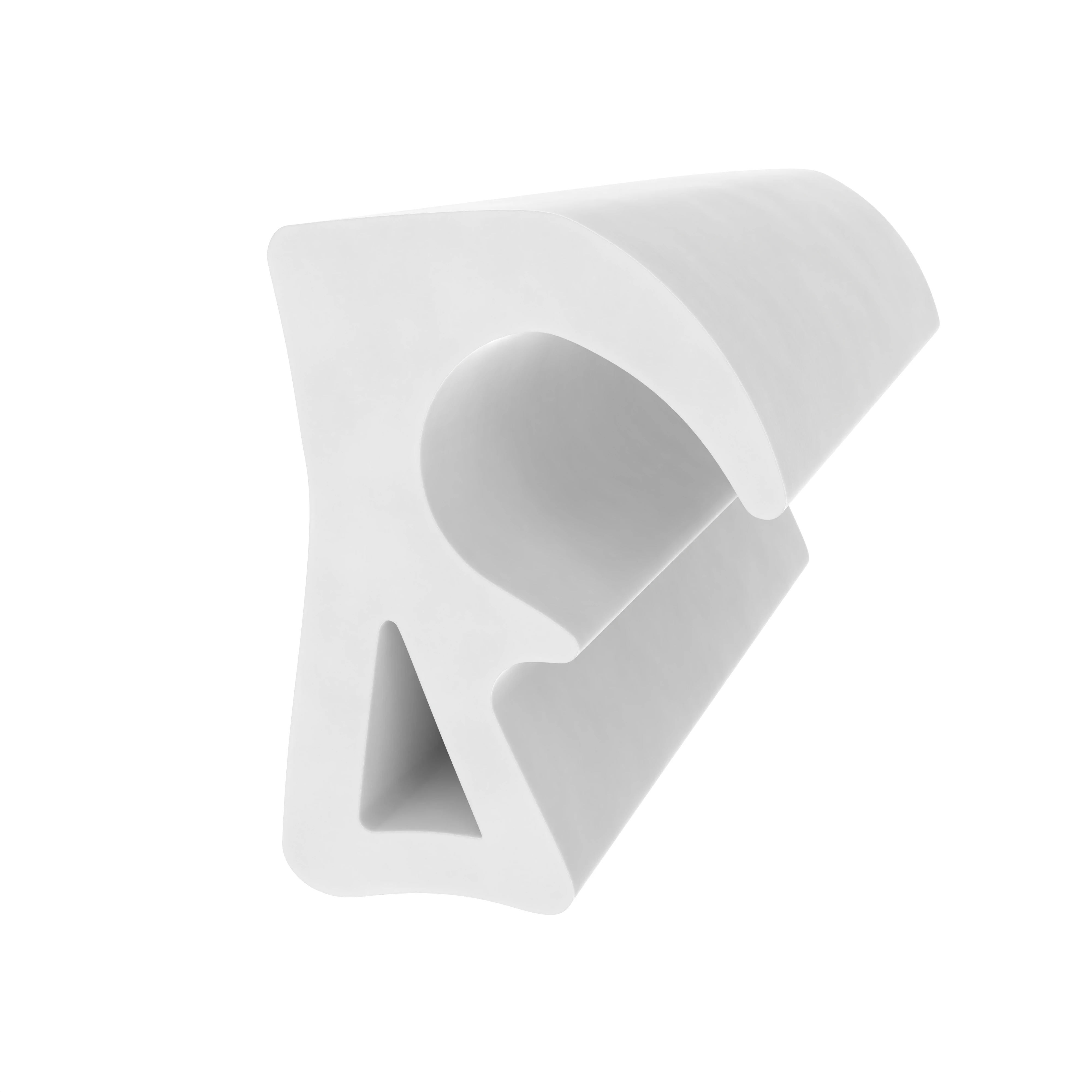 Türrahmen Dichtung - Stahlzargendichtung für Stahlprofile | 17 mm Breite | Farbe: weiß