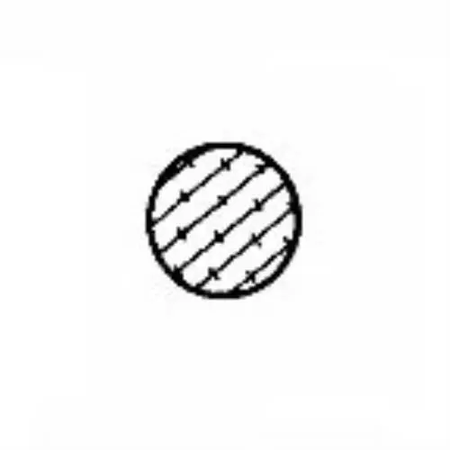 Moosgummidichtung rund | 6 mm Durchmesser | Farbe: grau