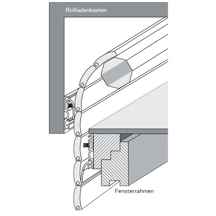 Rollladendichtprofil RAP-Plus | Höhe: 15,3 mm | Länge: 1500 mm