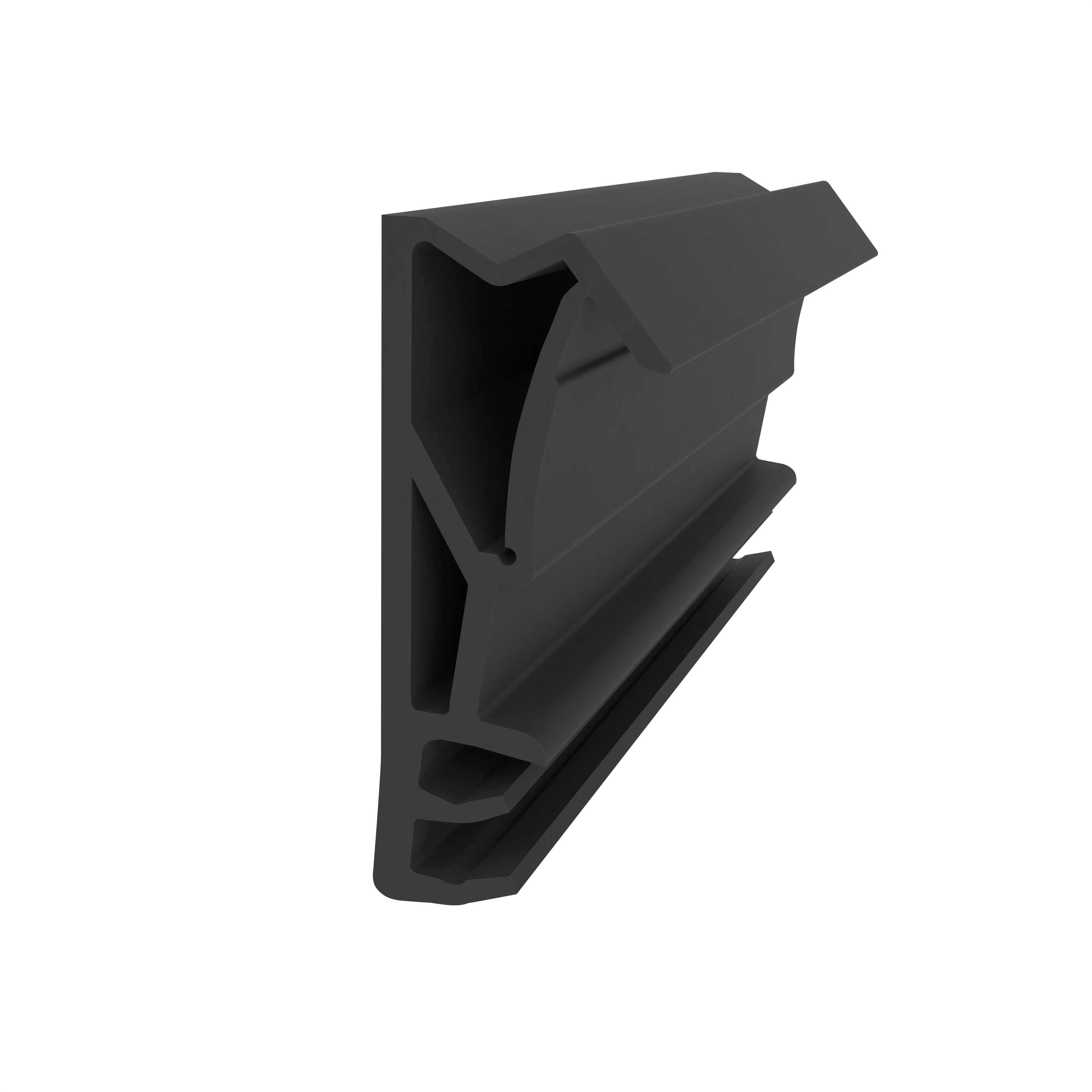 Flügelfalzdichtung für Holzelemente | 18 mm Falzhöhe | Farbe: schwarz