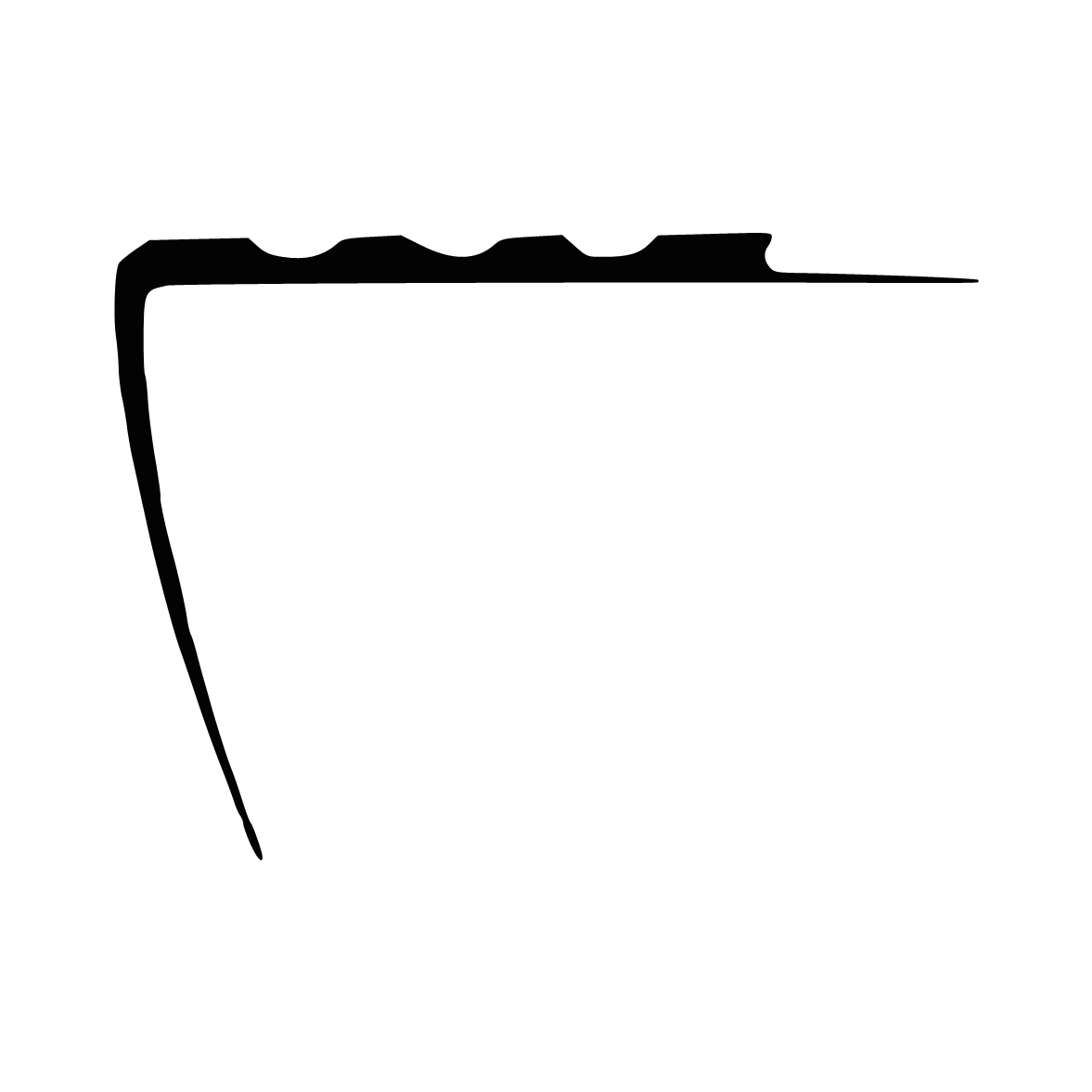 Treppenstufenprofile - Treppenstufendichtung | Höhe: 42 mm | Farbe: schwarz