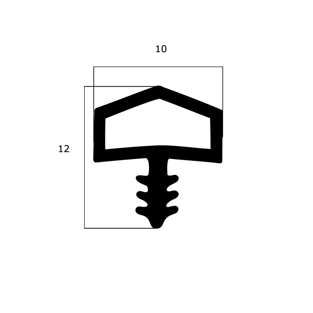 Türrahmen Dichtung - Holzzargendichtung für Zimmertüren | 2,8 mm Nutbreite | Farbe: weiß