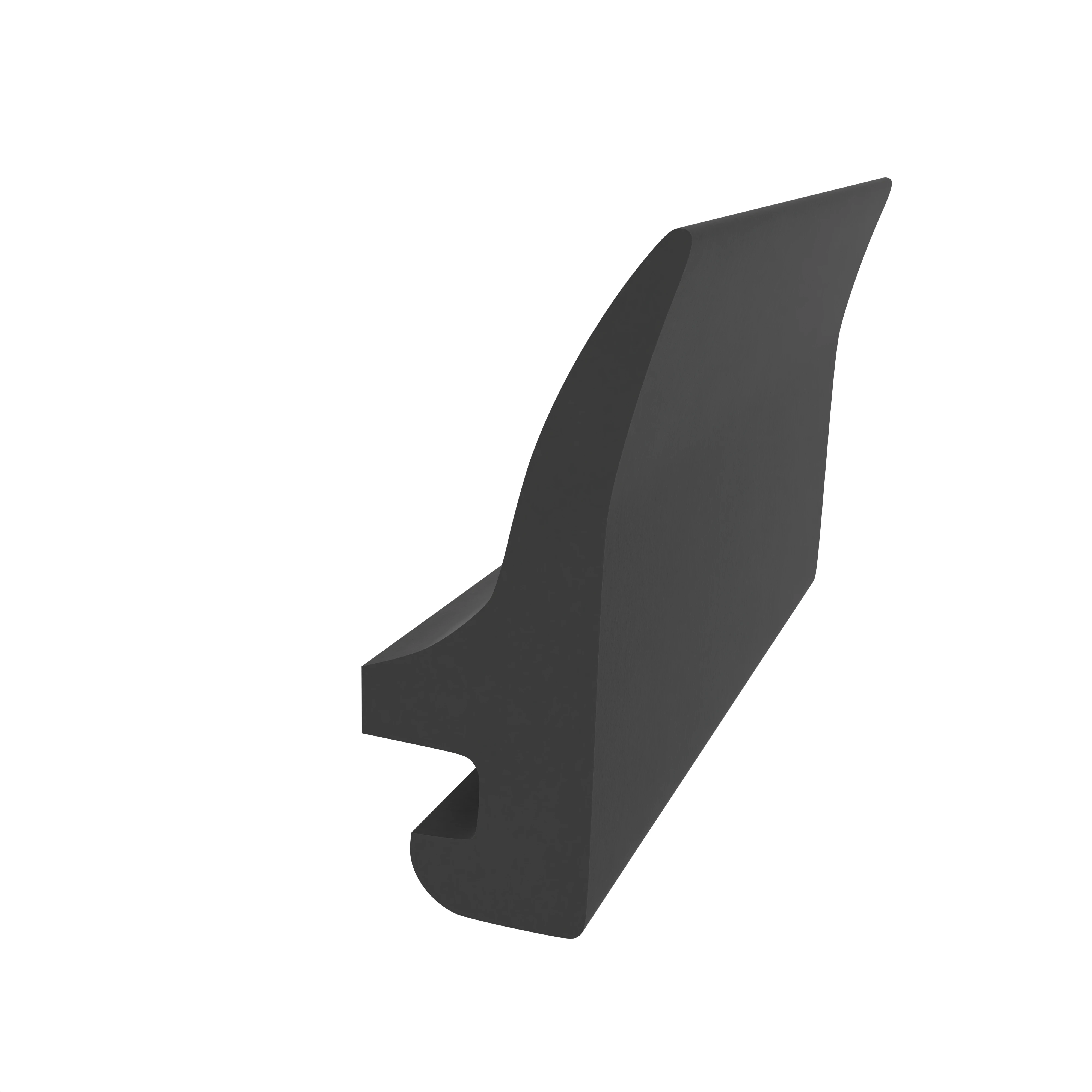 Türrahmen Dichtung - Mitteldichtung für Metall- und Alufenster | 19 mm Höhe | Farbe: schwarz