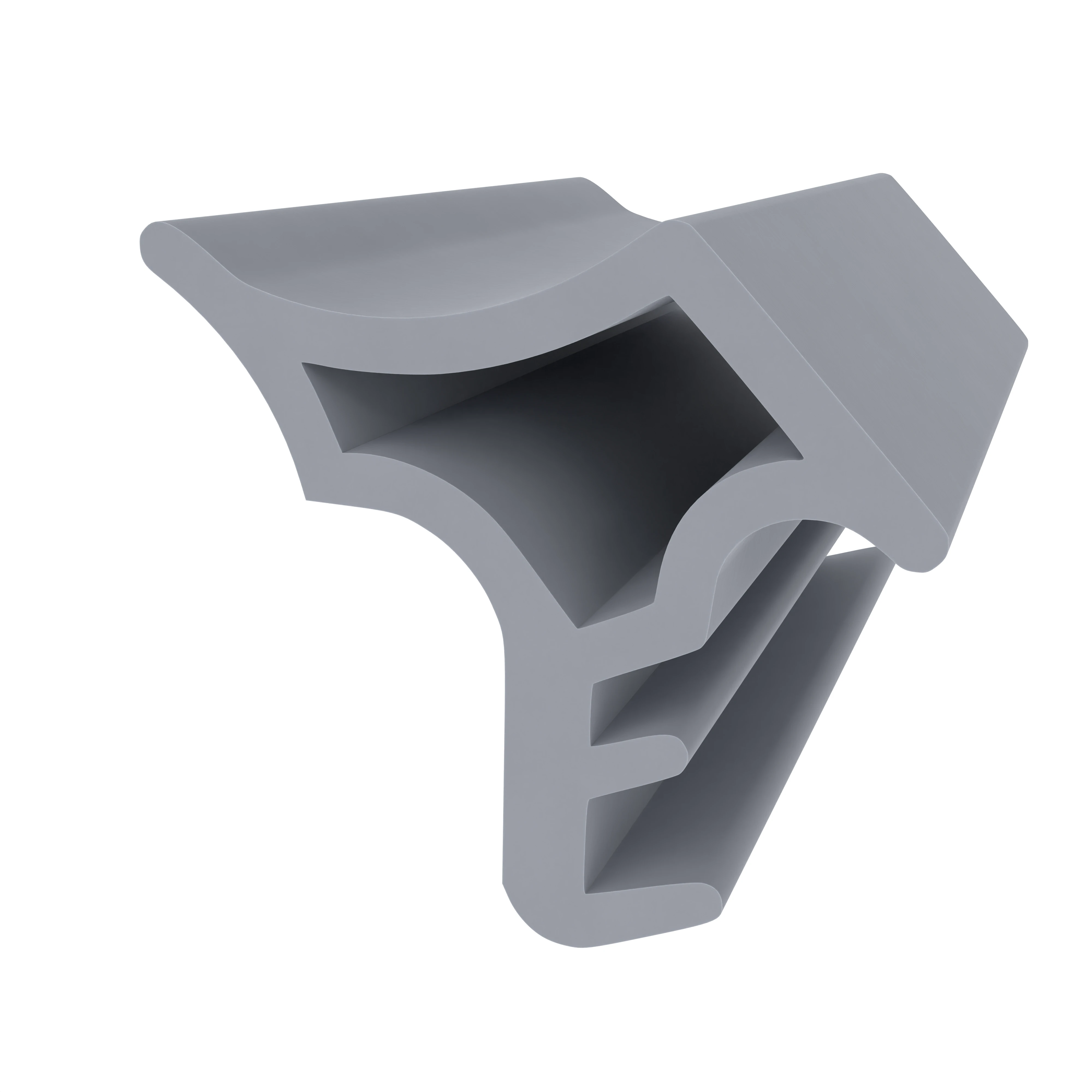 Stahlzargendichtung für Stahlrahmen | 15 mm Breite | Farbe: grau