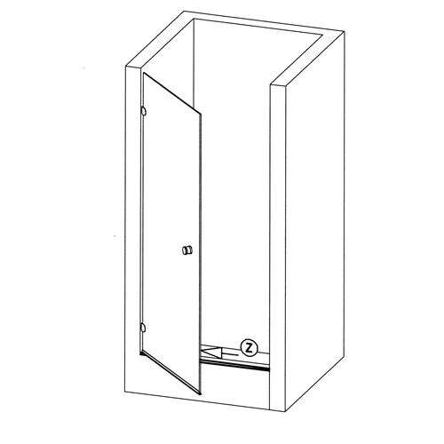 Waagrecht - Schwallschutz gerade | Länge: 1860 mm | Farbe: weiß