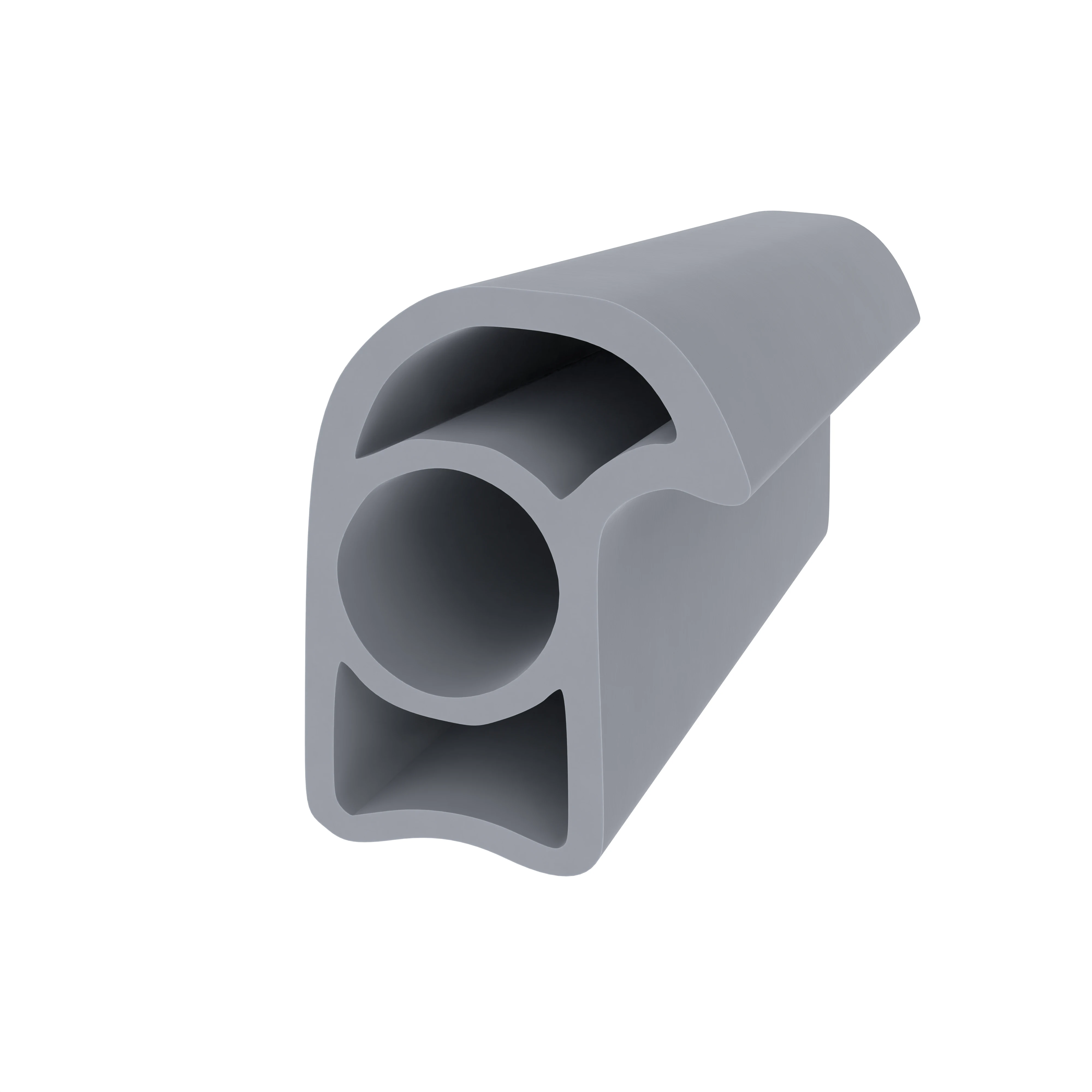 Türrahmen Dichtung - Stahlzargendichtung für Stahlzargen | 16 mm Breite | Farbe: grau