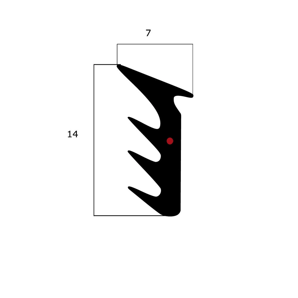 Verglasungsdichtungen - Verglasungsdichtung für Fenster | 7 mm Breite | Farbe: weiß