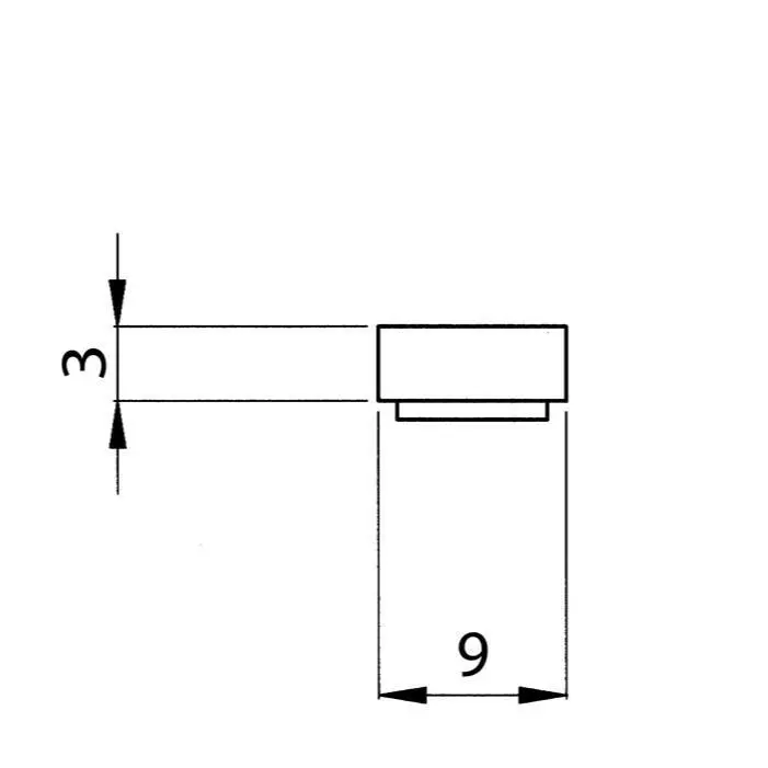 Vorlegeband 9 x 3 mm in anthrazit