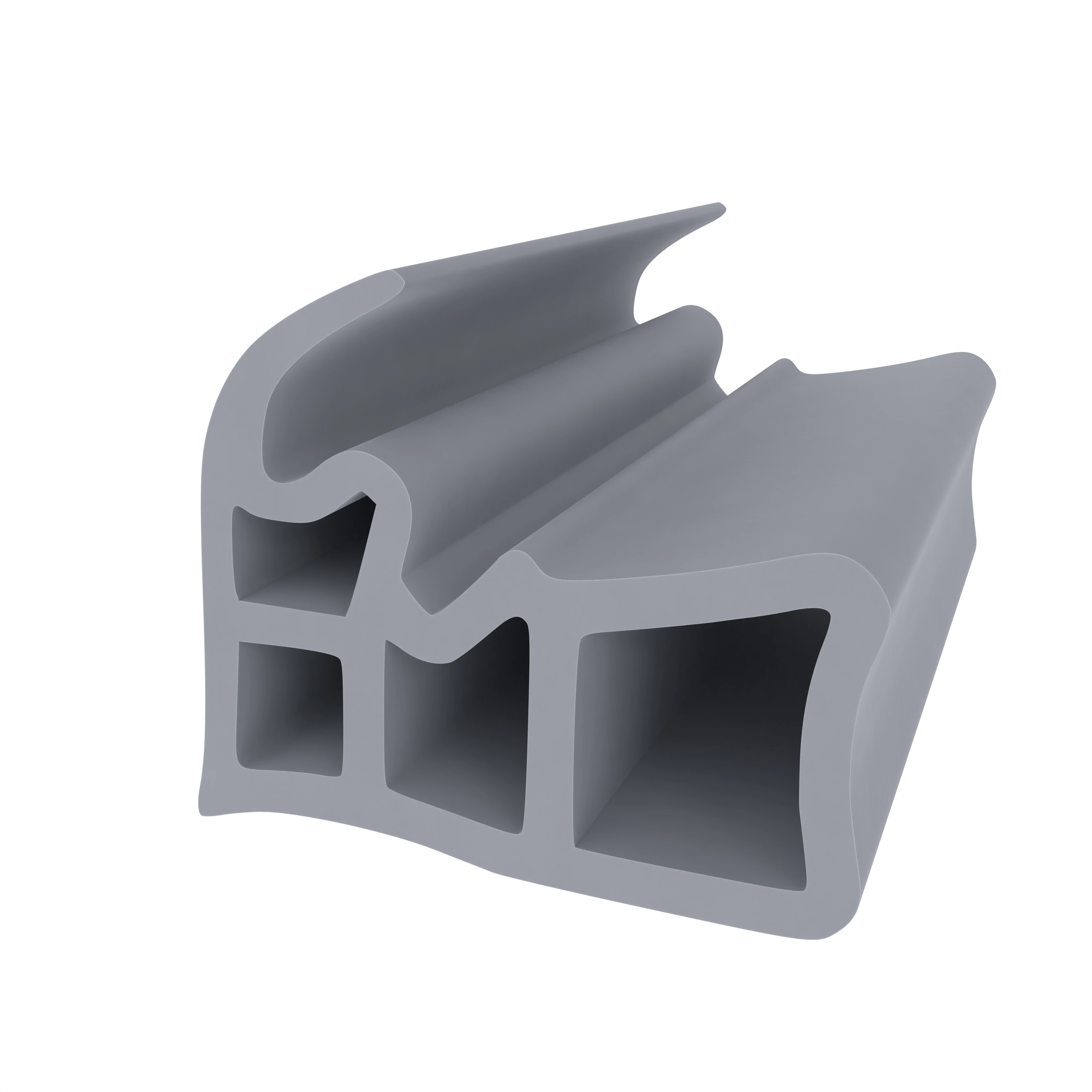 Türrahmen Dichtung - Stahlzargendichtung für Stahlzargen | 20 mm Breite | Farbe: grau