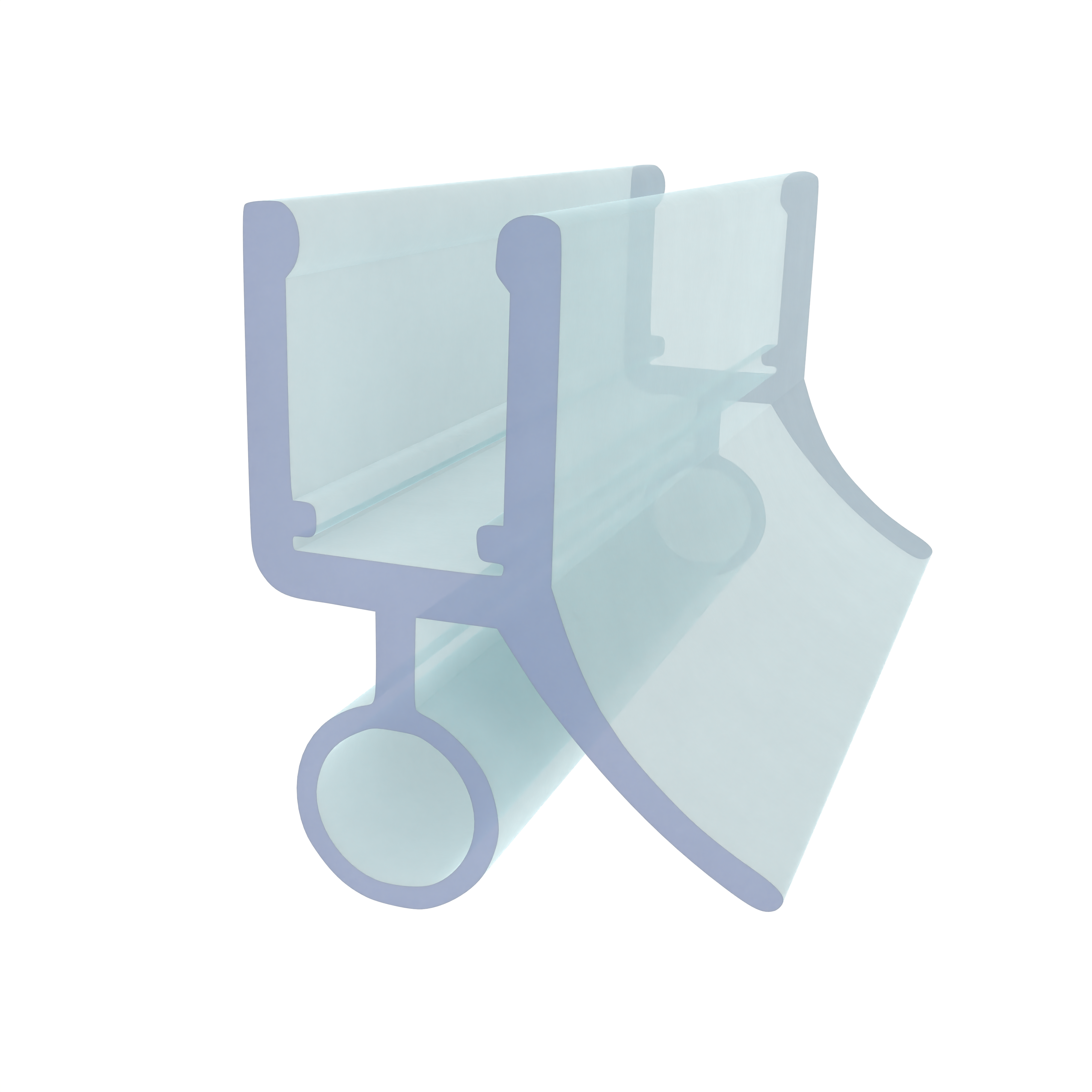 Duschdichtung mit Rundschlauch | Glasstärke: 6 – 8 mm | Farbe: transparent Duschdichtung mit Rundschlauch | Glasstärke: 6 – 8 mm | Farbe: transparent