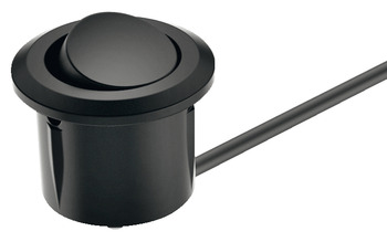 Wippschalter für Häfele Loox | Kabellänge: 2000 mm | Farbe: schwarz Wippschalter für Häfele Loox | Kabellänge: 2000 mm | Farbe: schwarz