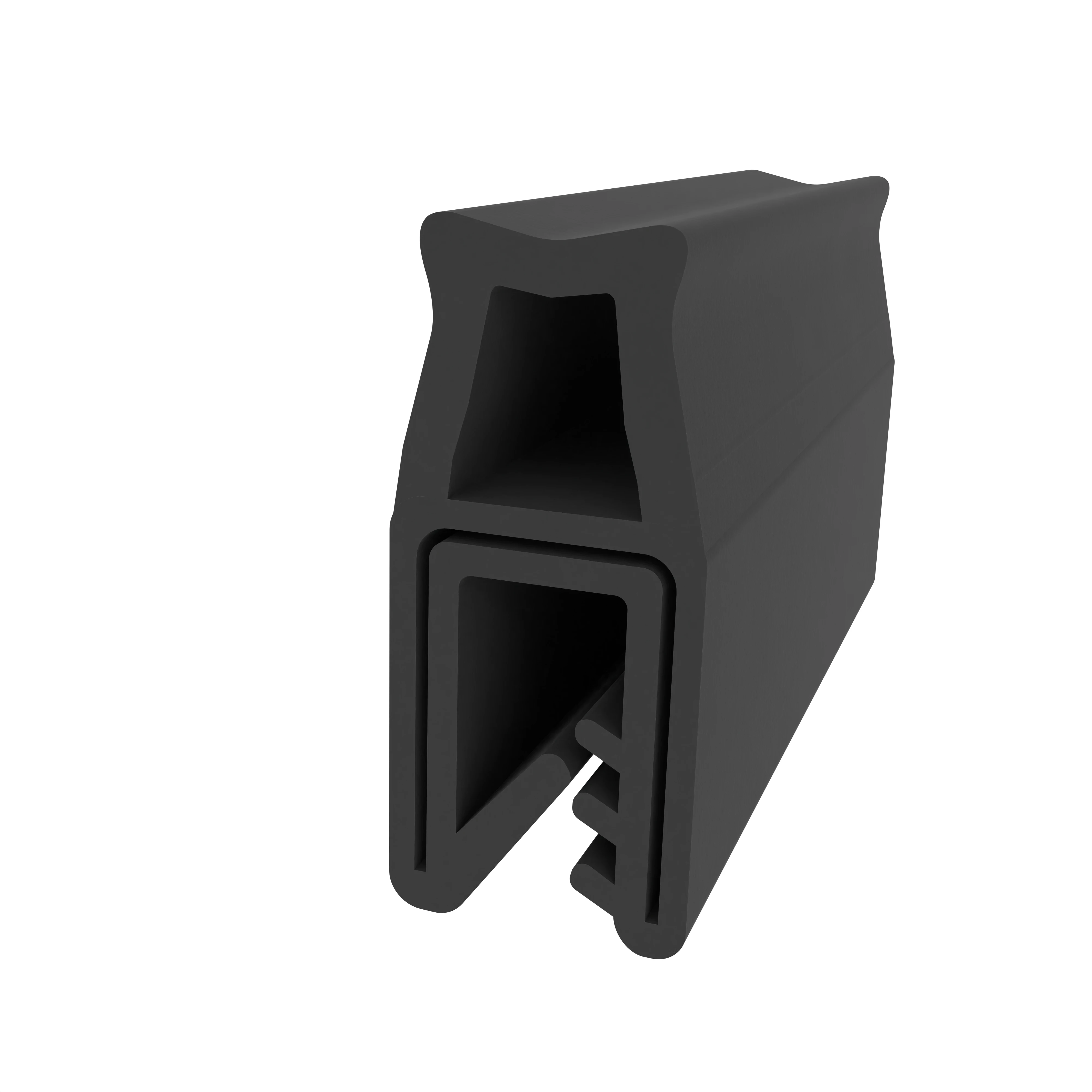 Kantenschutz Dichtprofile - Kantenschutzprofil | Klemmbereich: 1-3 mm | Farbe: schwarz