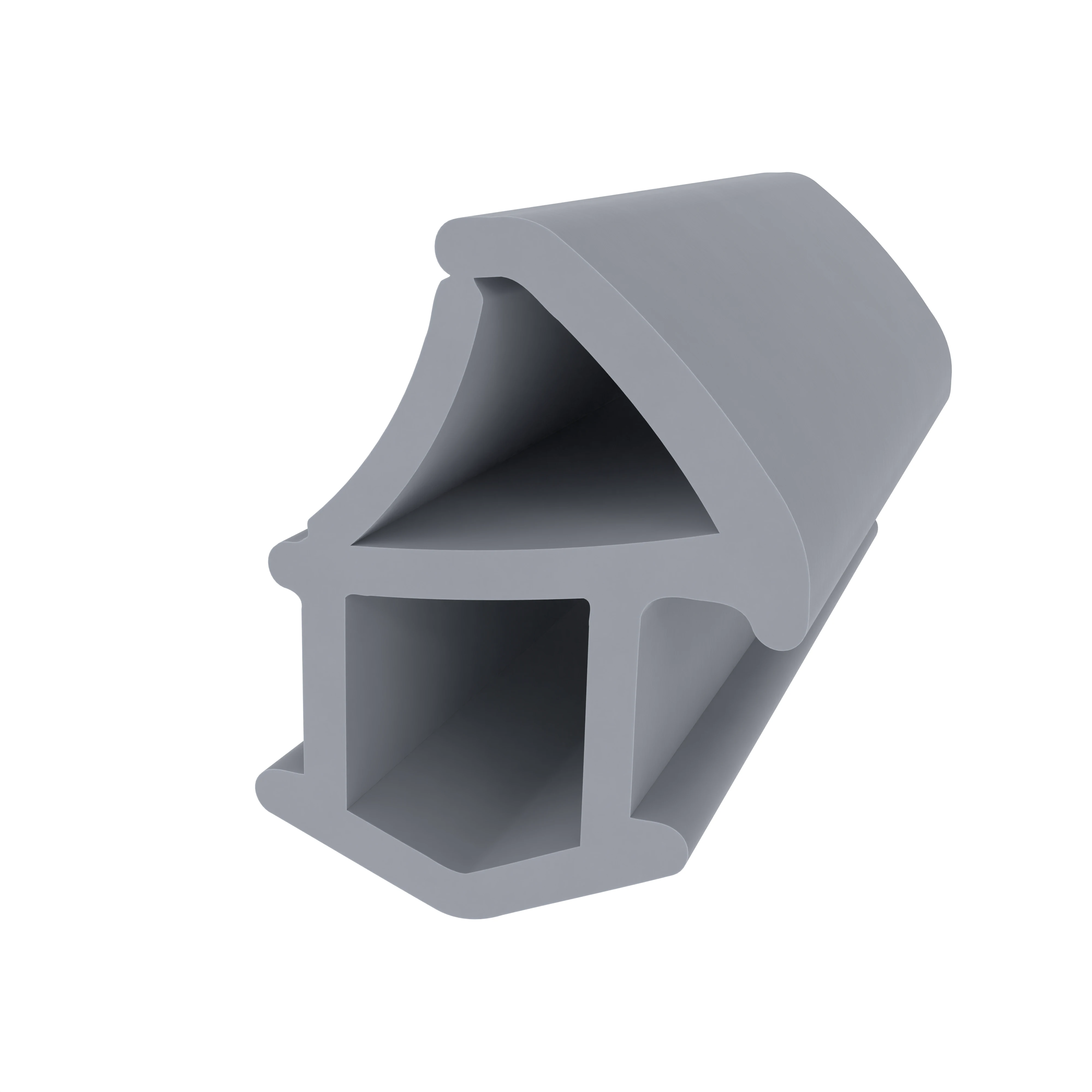 Türrahmen Dichtung - Stahlzargendichtung für Stahltüren | 21 mm Höhe | Farbe: grau