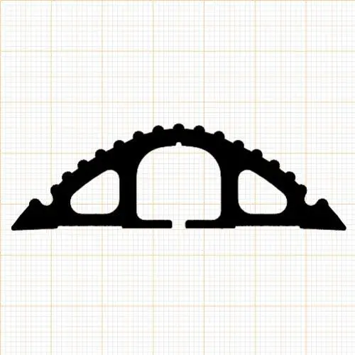 Bodenschwellendichtungen - Bodenschwellendichtung | Breite: 62 mm | Farbe: schwarz