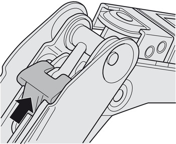 Öffnungswinkelbegrenzer für Free flap 1.7 schwarz