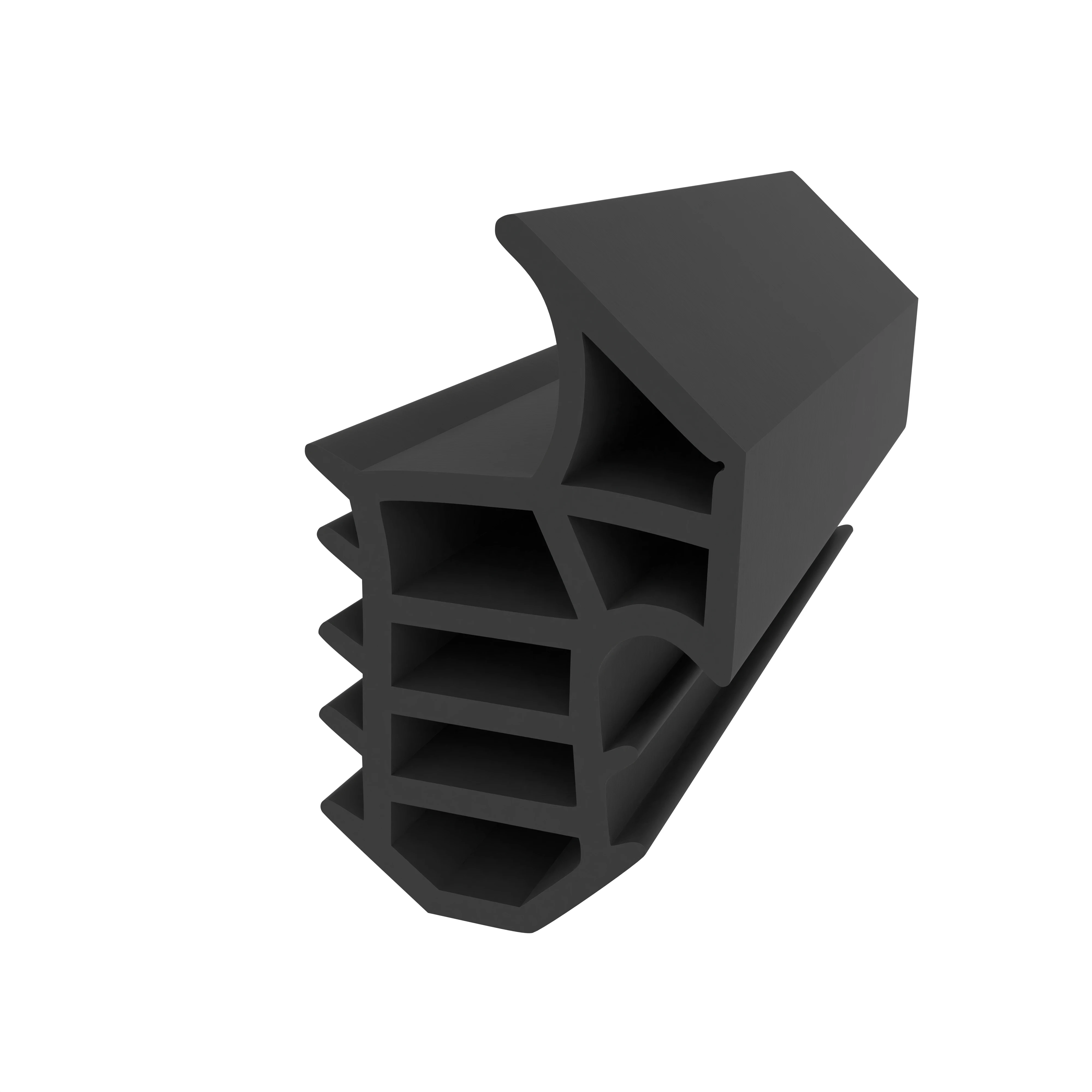Feuerschutzdichtung für Westag und Getalit Stahltüren | 25 mm Höhe | Farbe: schwarz