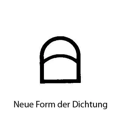 Türrahmen Dichtung - Stahlzargendichtung für Stahlrahmen | 11 mm Breite | Farbe: grau