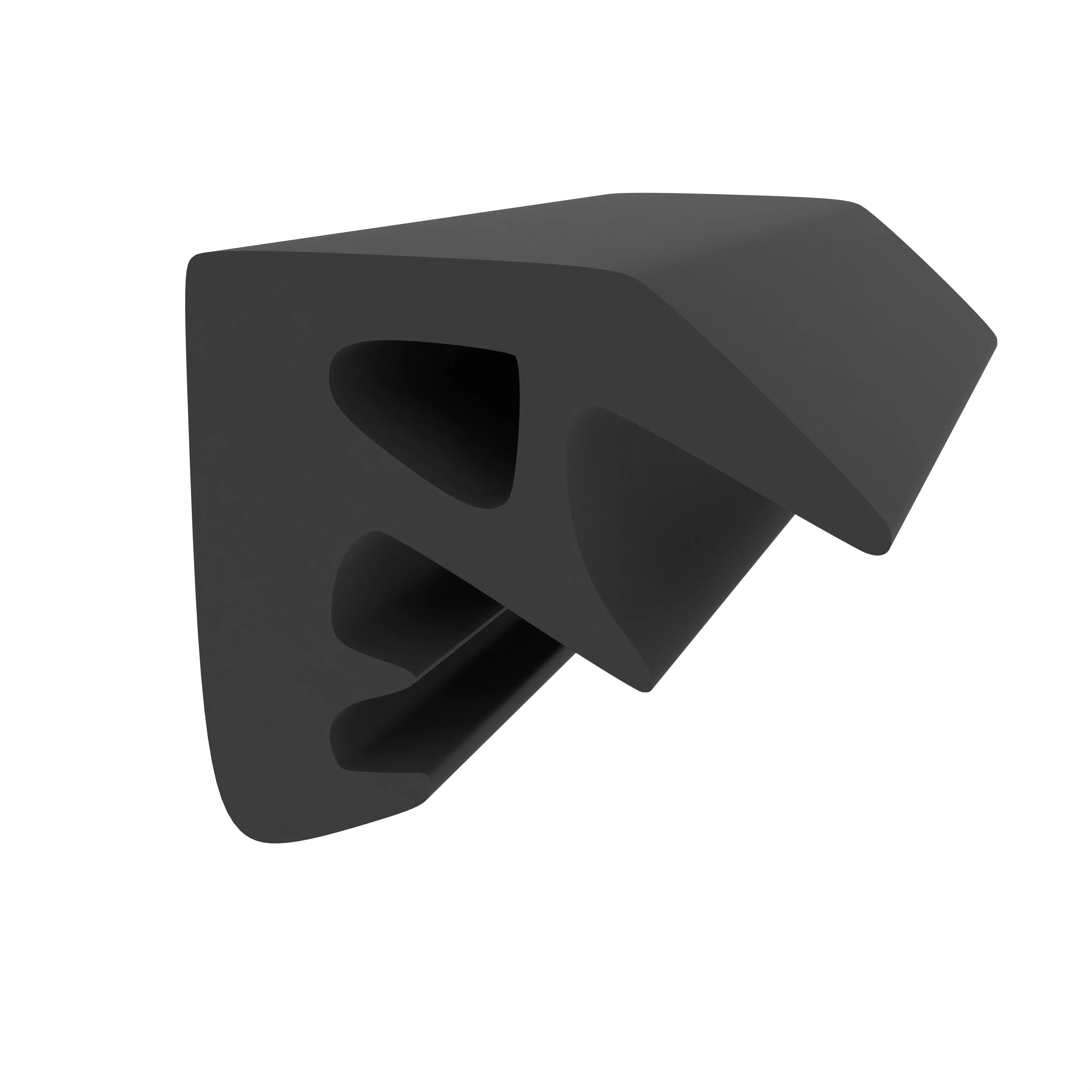 Überschlagdichtungen - Überschlagdichtung für Holzfenster | Höhe: 8 mm | Farbe: schwarz