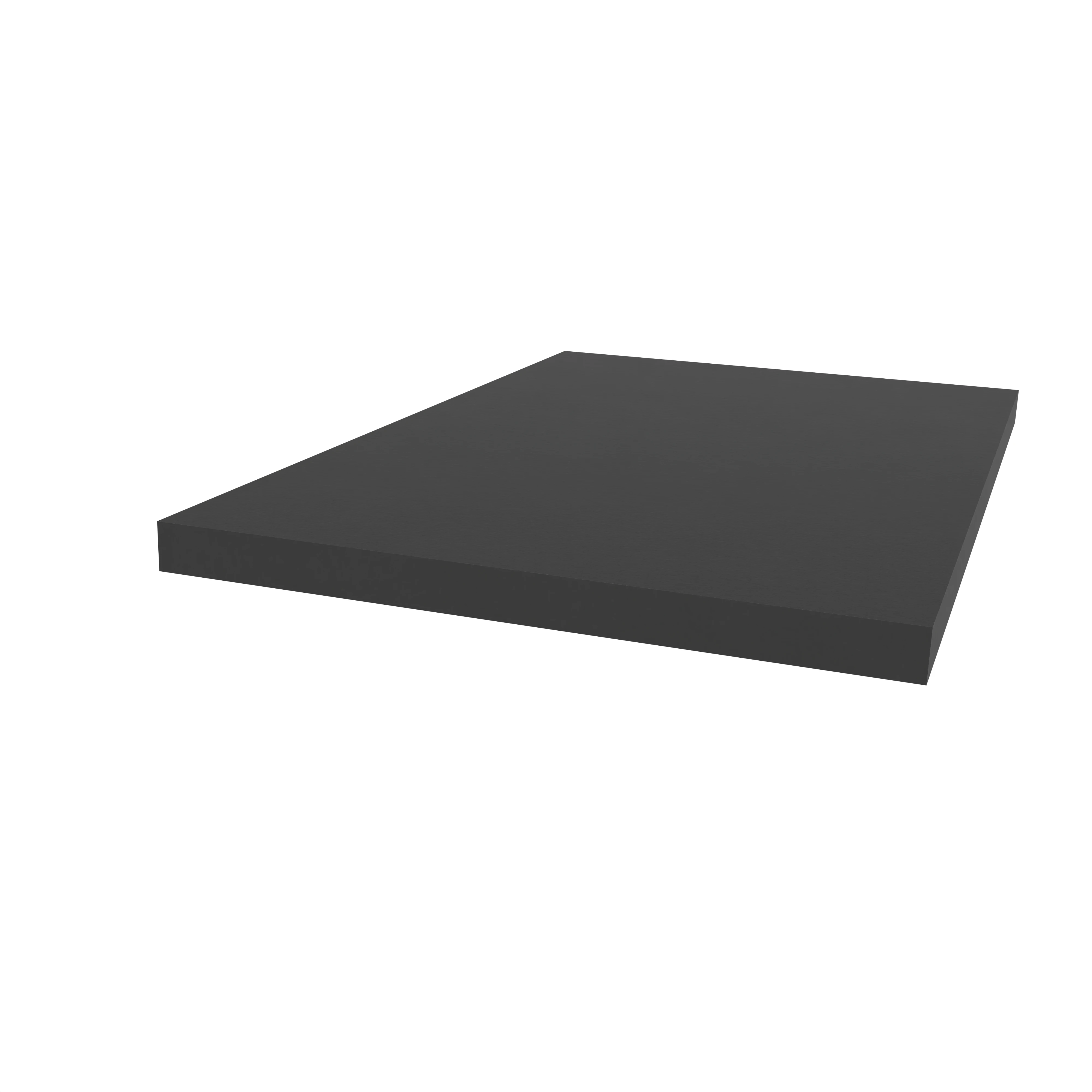 Moosgummidichtung vierkant | 2 mm Höhe | Farbe: schwarz