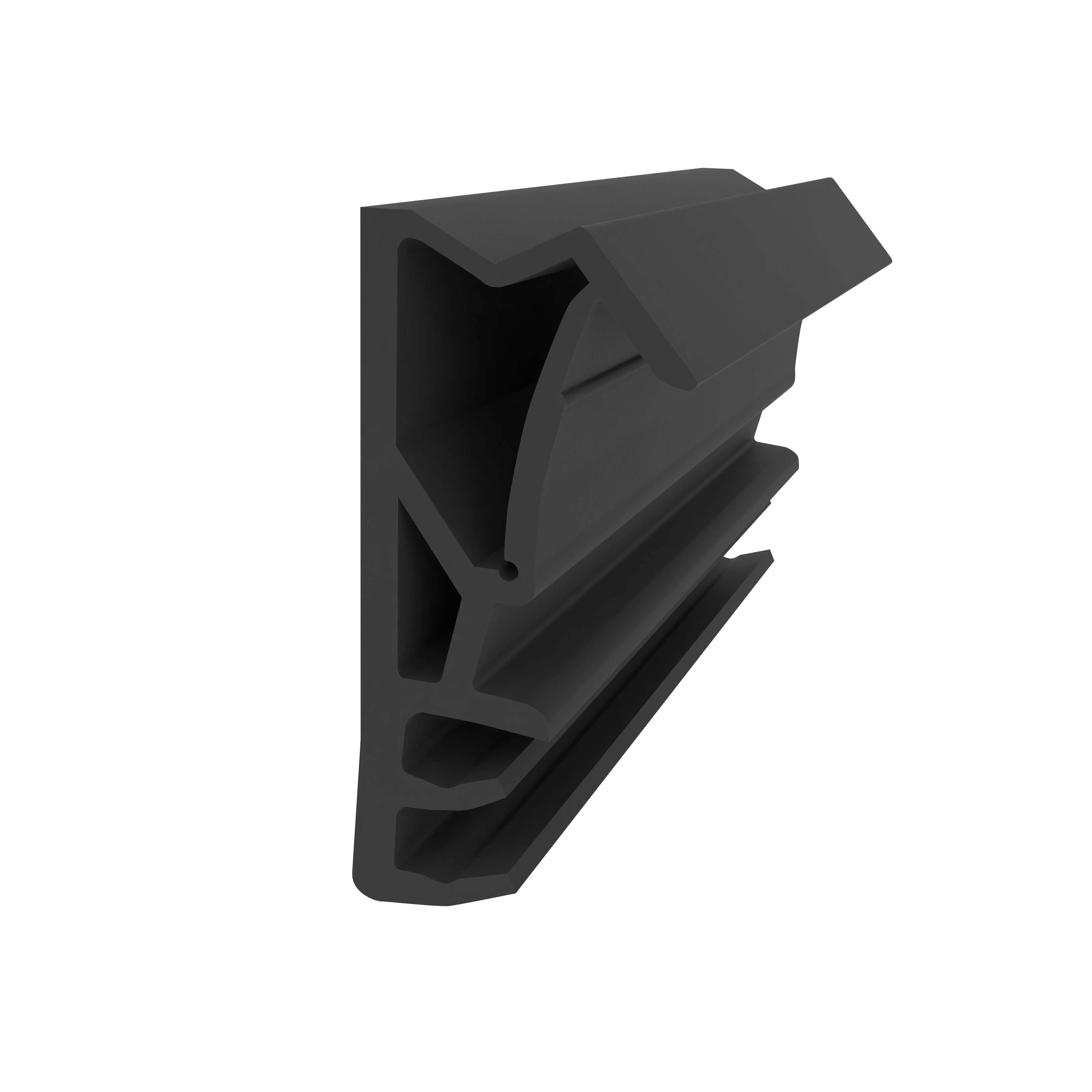 Flügelfalzdichtung für Holzelemente | 15 mm Falzhöhe | Farbe: schwarz