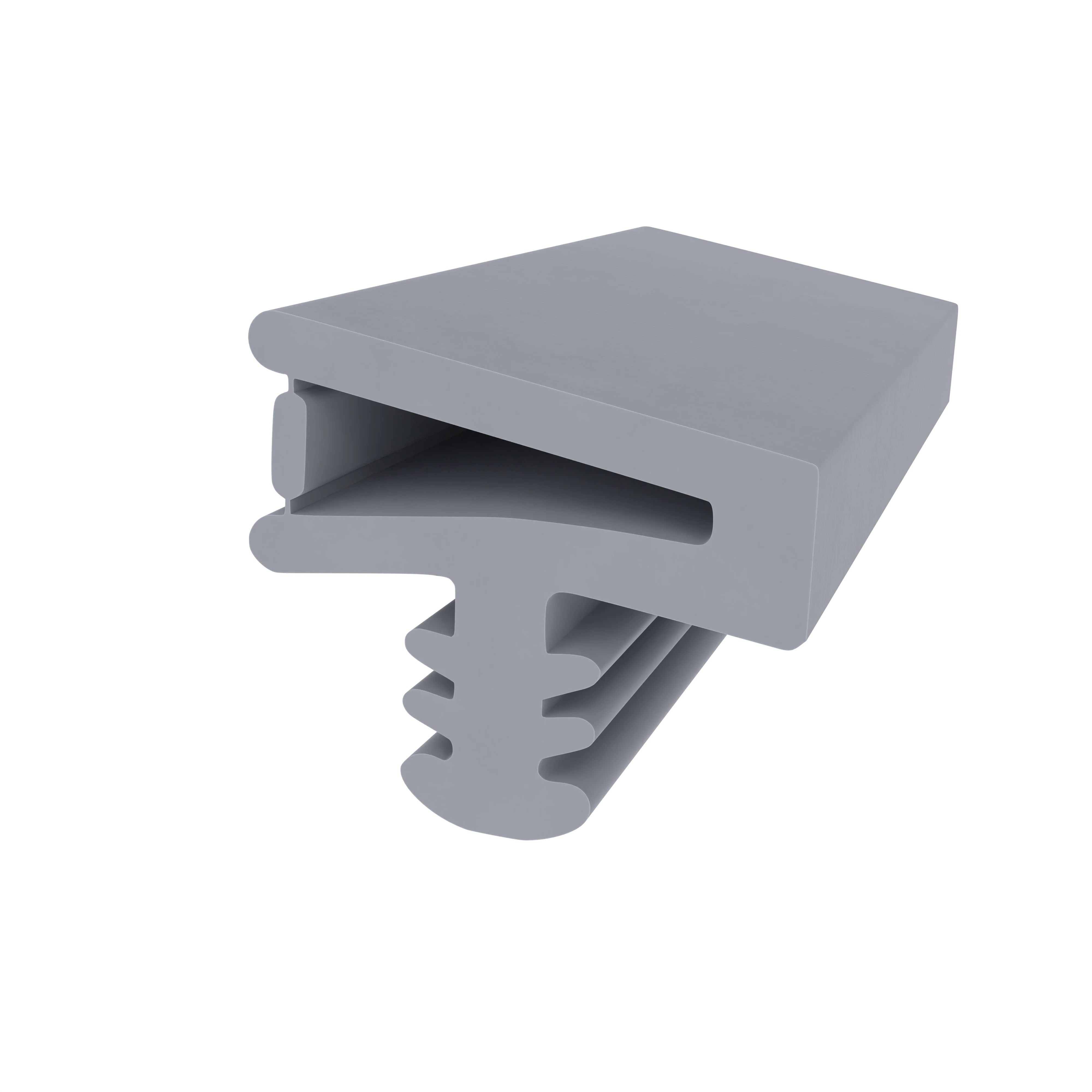 Türrahmen Dichtung - Holzzargendichtung für Haustüren | 13 mm Höhe | Farbe: grau